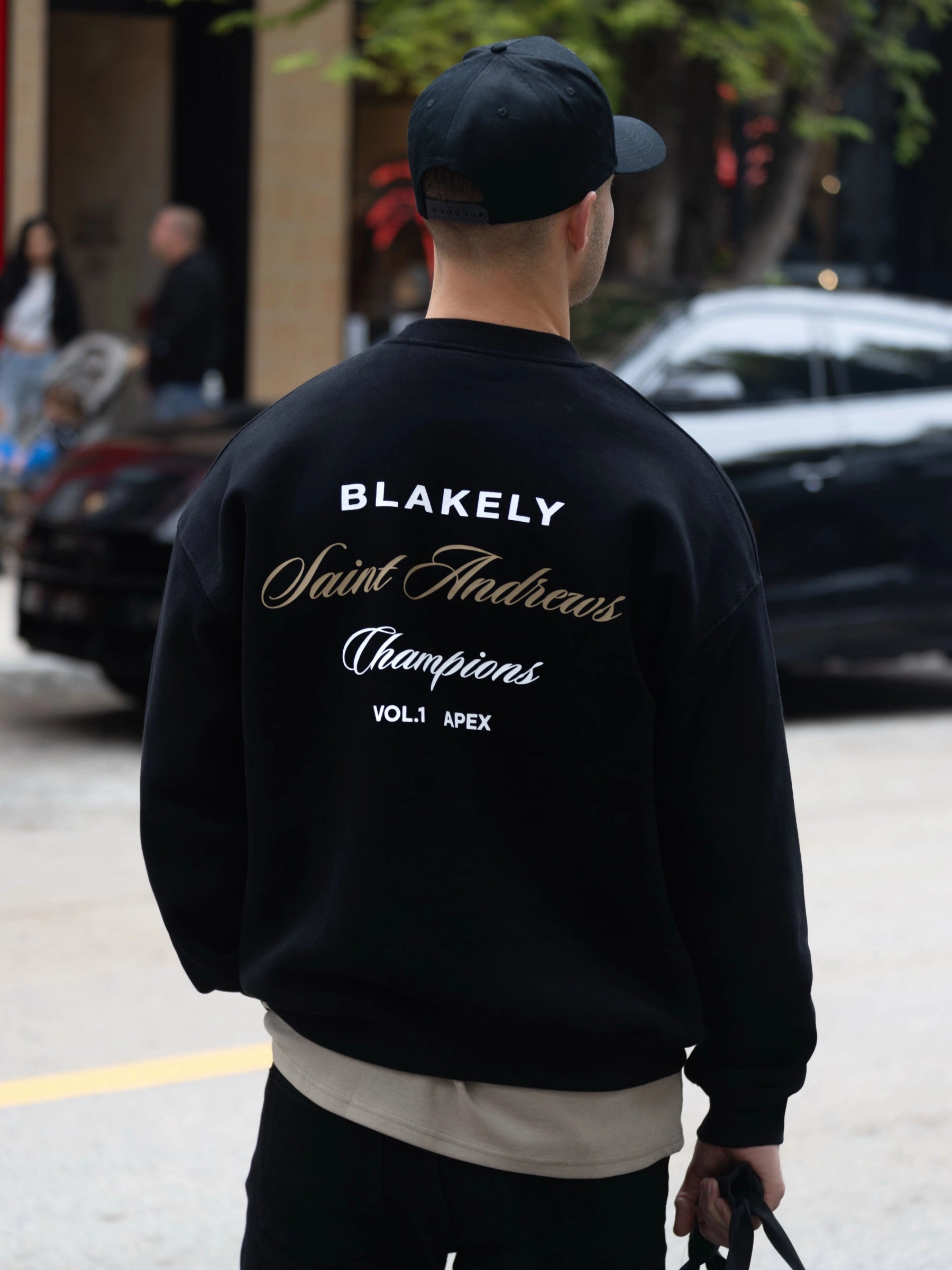 Odor Resistant Treatment Champions Legacy Relaxed Sweater - Black