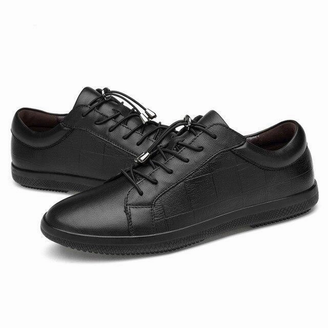 West Louis? Brand Genuine Leather Men Soft Sneakers Ergo Support Luxe Touch