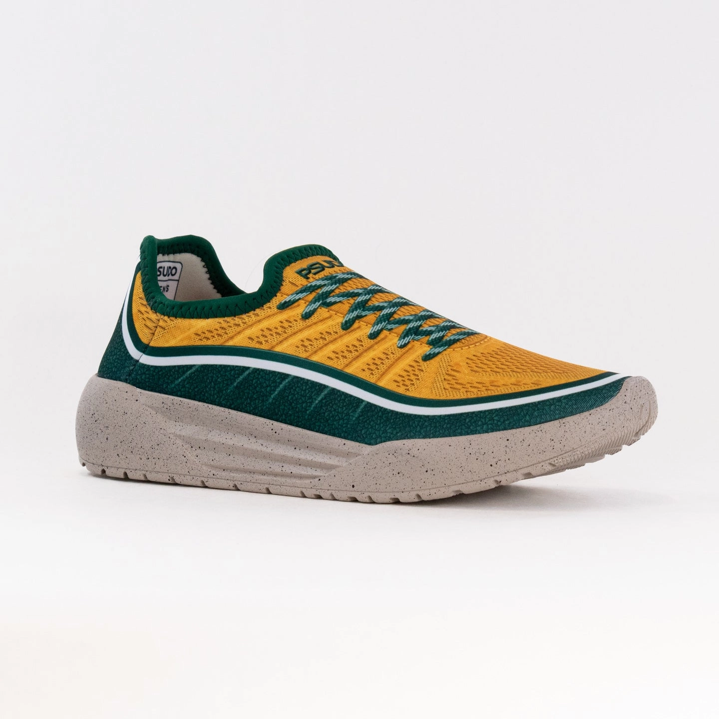 Relaxed Fit Slip Step Comfort Walk PSUDO Court (Men's) - Green/Gold