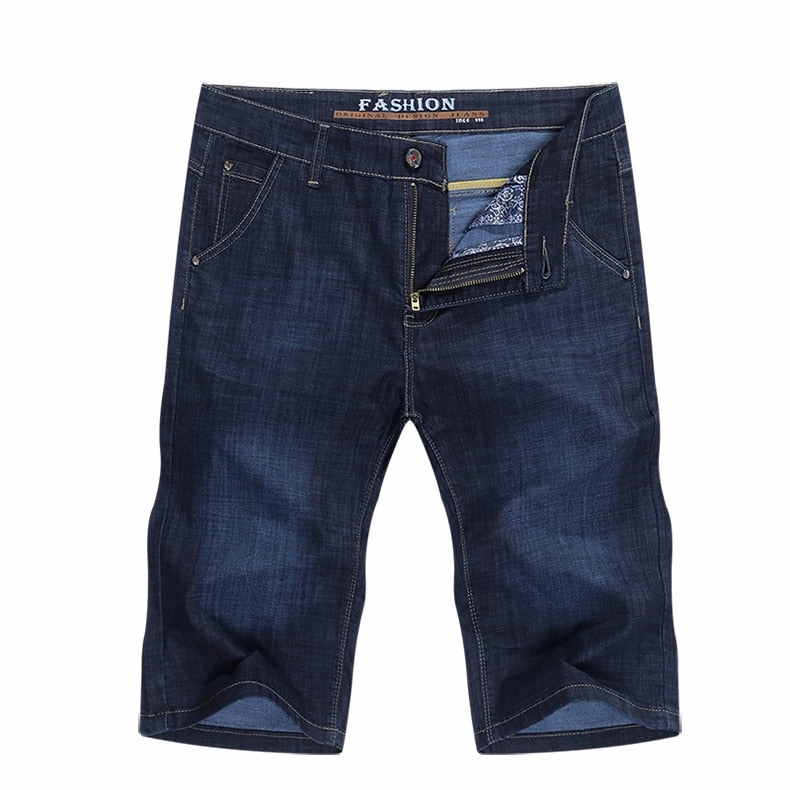 Daily Use Effortless Motion West Louis? Businessman Denim Slim Straight Regular Fit Short