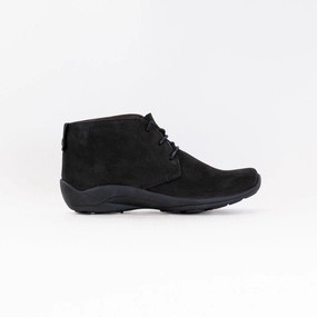 Wolky Mary (Women's) - Black Nubuck Anti Slip Hydrophobic coating