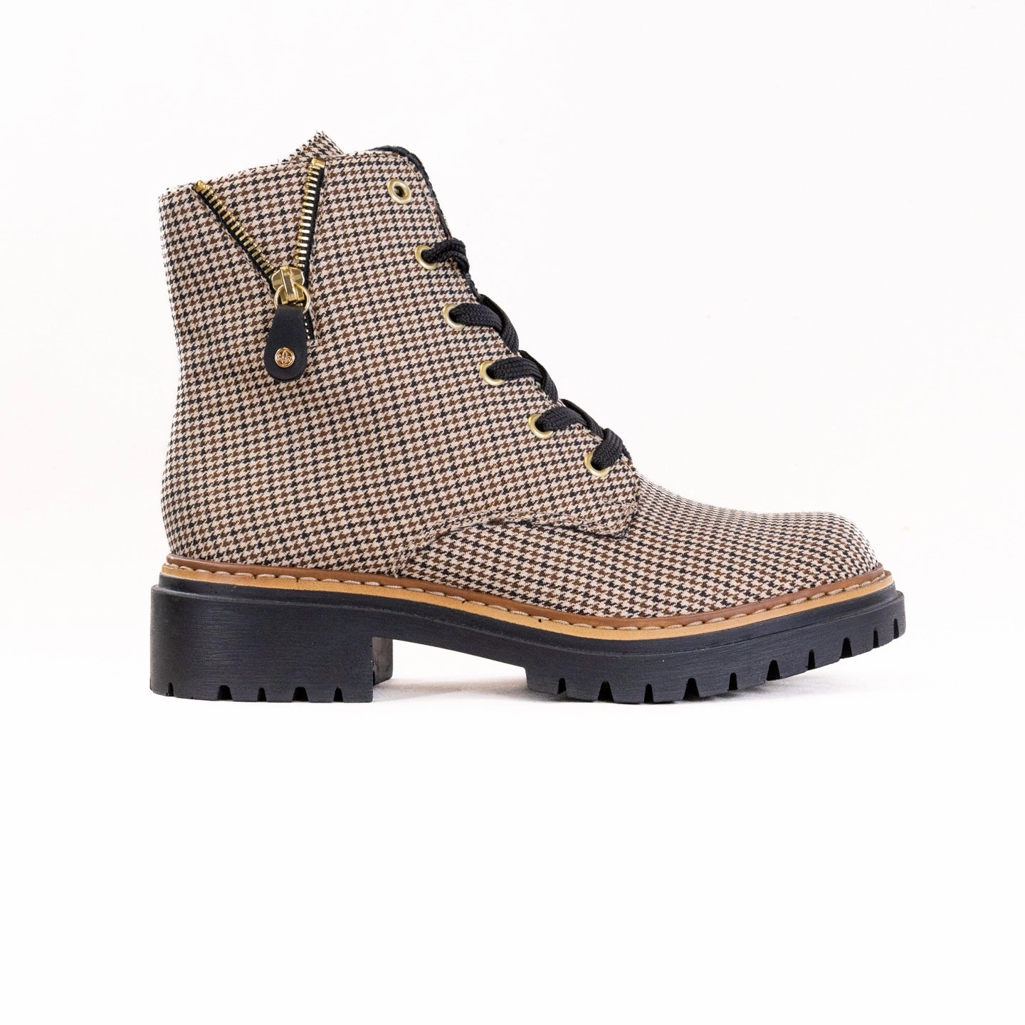 Thermal Core Weekend Wanderer Protective Finish Windy Weather Rieker 72617 Pearl (Women's) - Beige/Schwarz