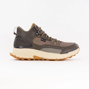 running shoes for competitive male runners Leather Material New Balance Fresh Foam X Hierro Mid Gore-Tex (Men's) - Brown/Grey