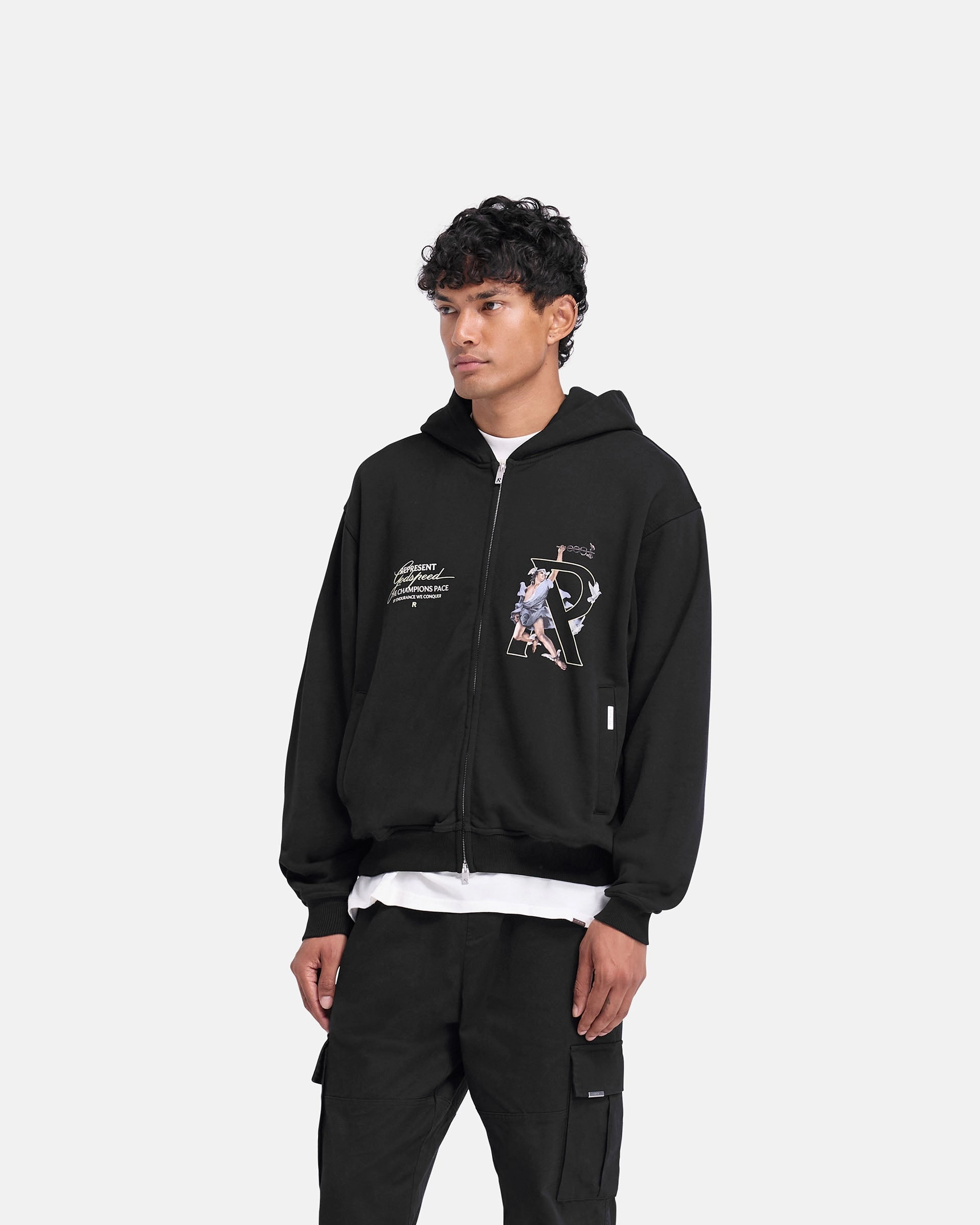 Hermes Zip Hoodie - Jet Black Christmas wear