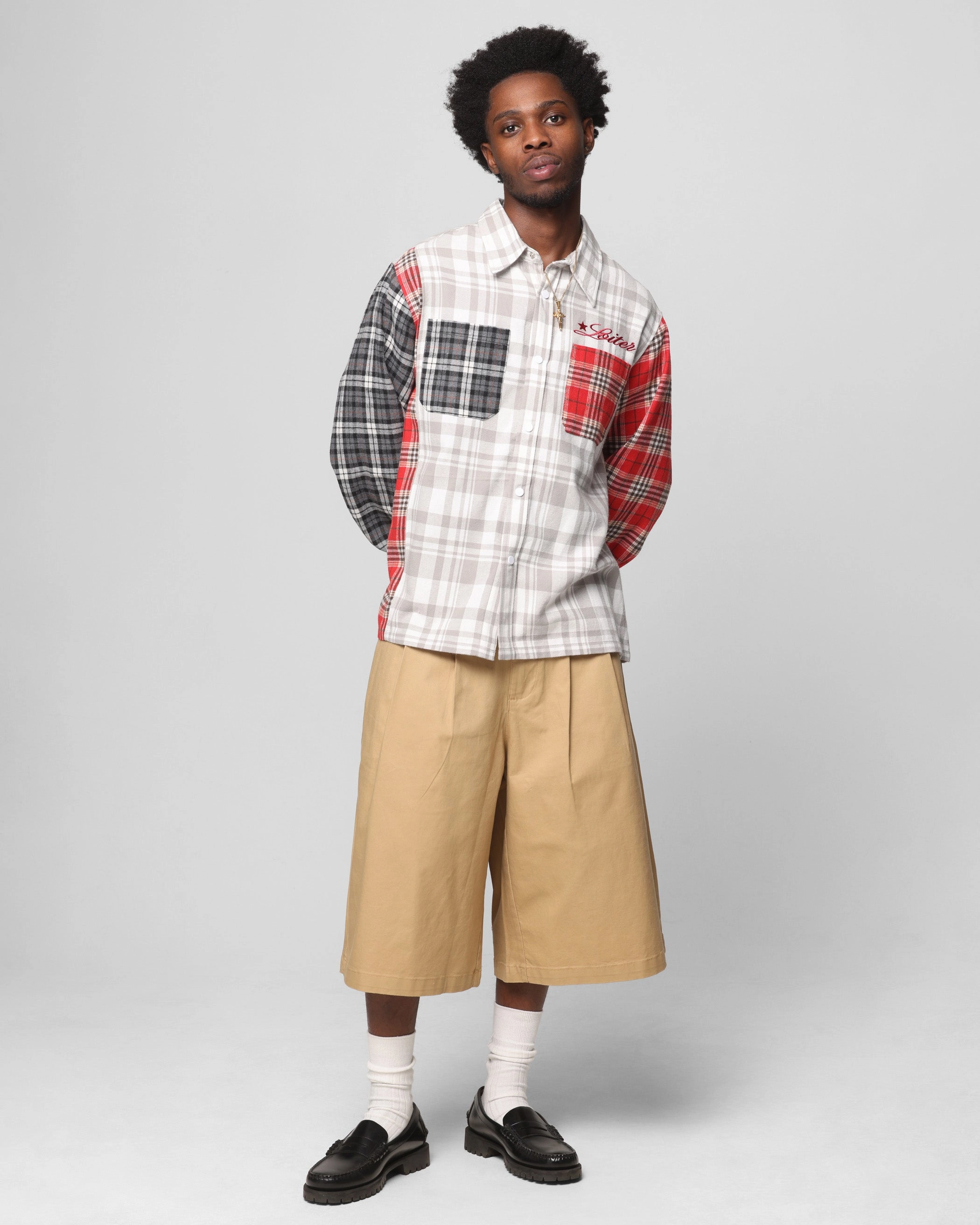 TaglessNecklineComfort Loiter Layered Flannel Multi