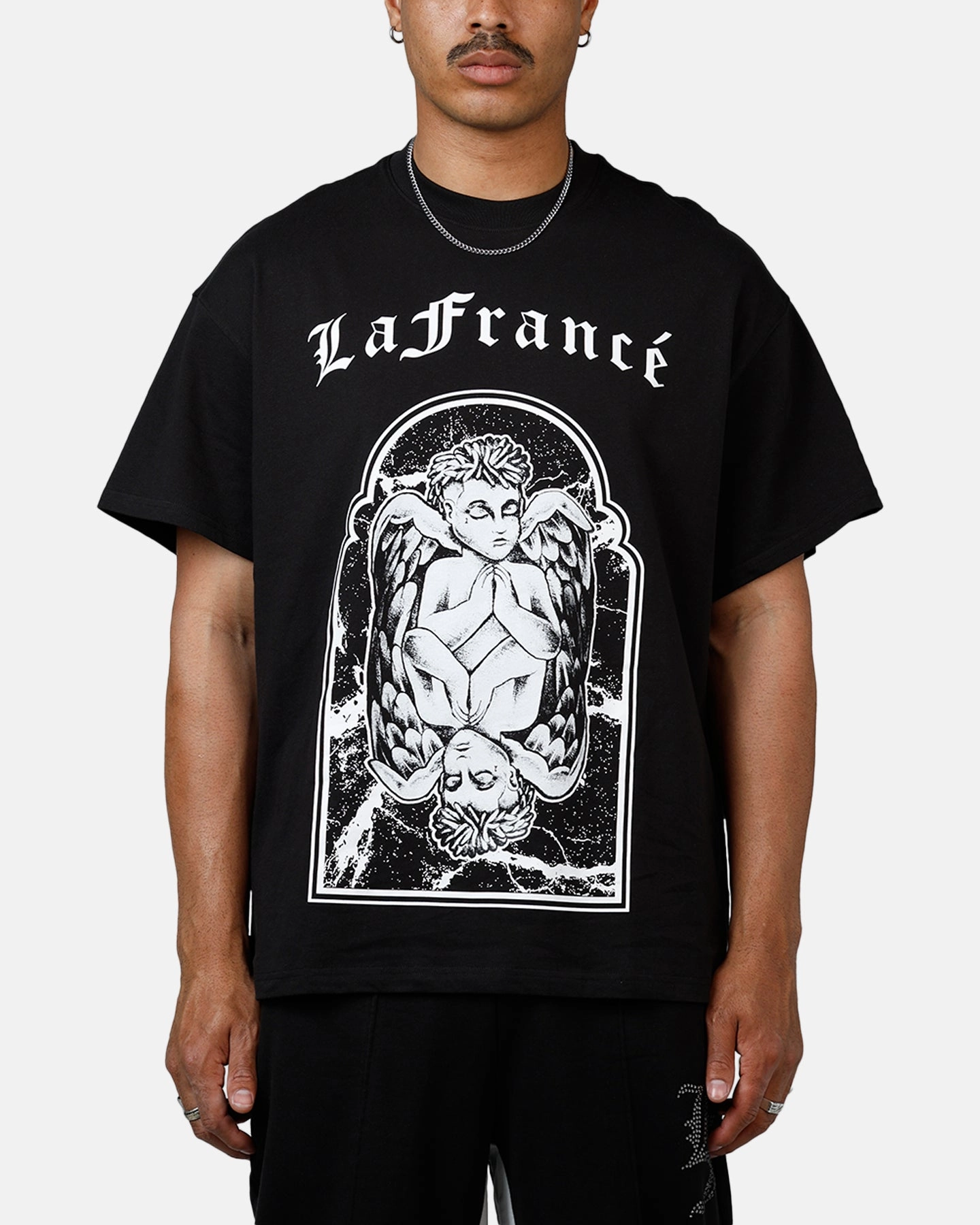 Layered Collar System Quick-Dry Puma x Lamelo Ball LaFranc?? Written In Chrome T-Shirt Black