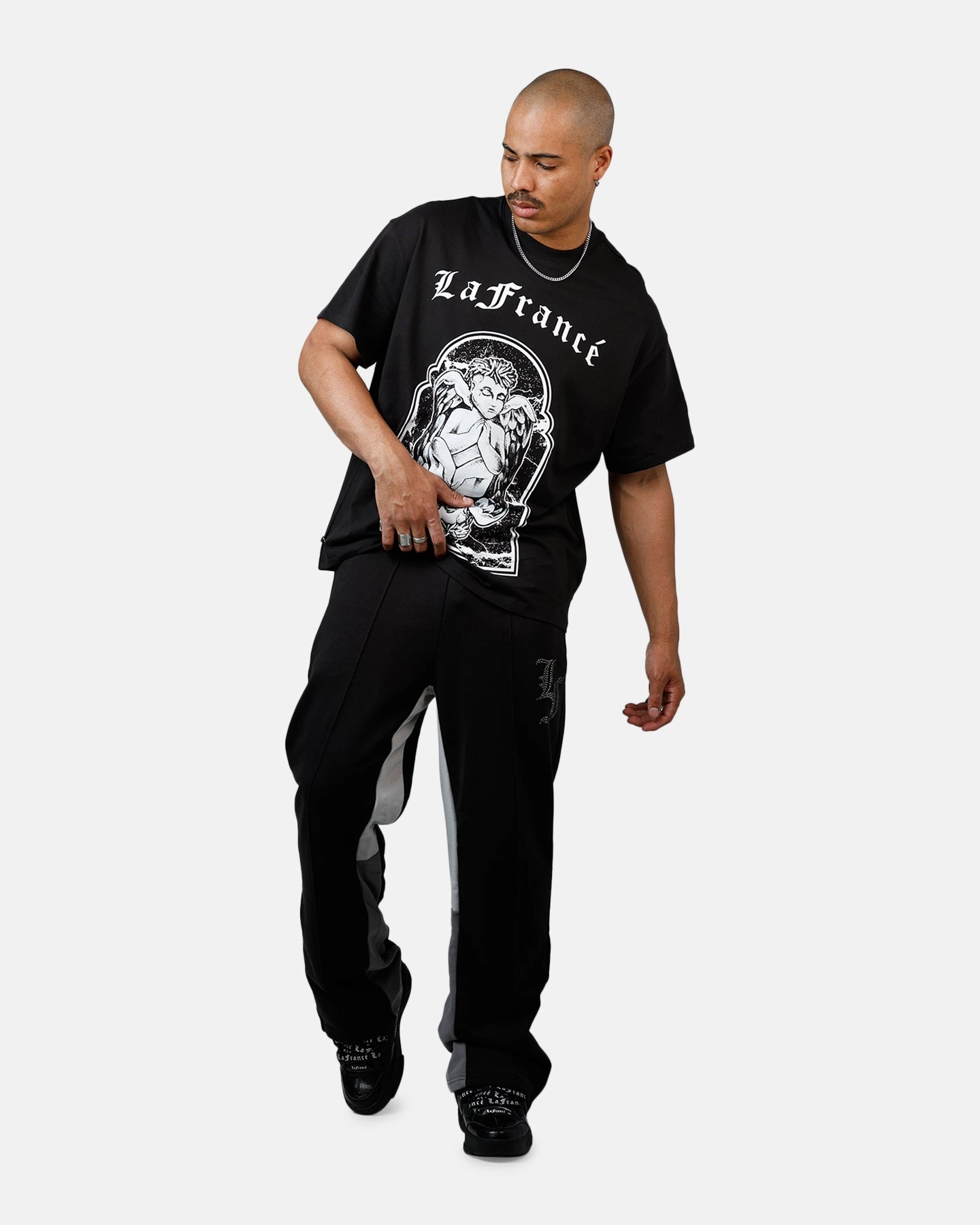 Puma x Lamelo Ball LaFranc?? Written In Chrome T-Shirt Black Flatlock stitching