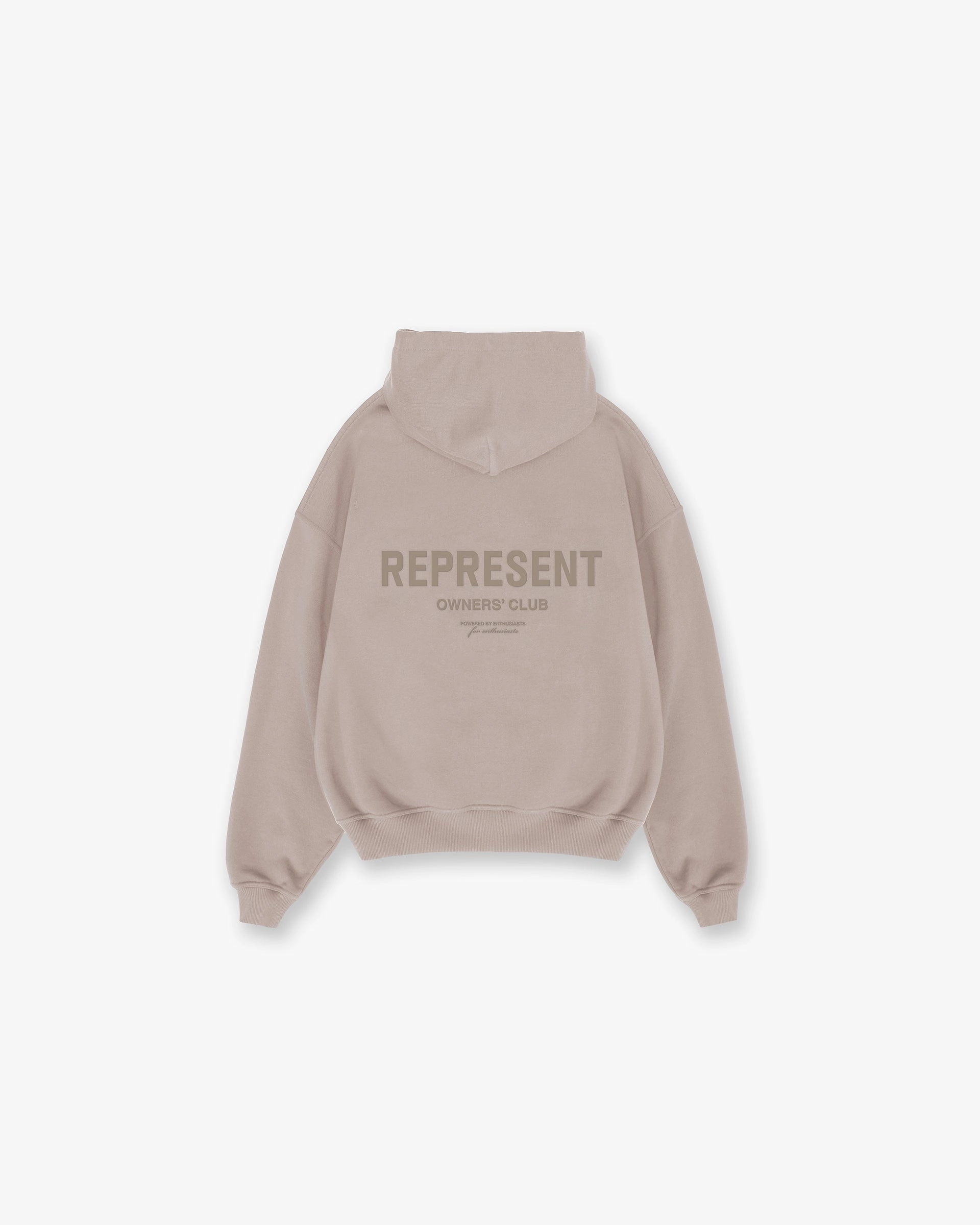 Represent Owners Club Hoodie - Mushroom Cozy Fit Home Office Attire