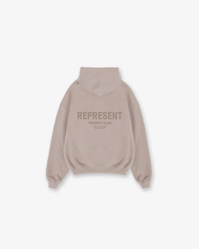 Represent Owners Club Hoodie - Mushroom Cozy Fit Home Office Attire
