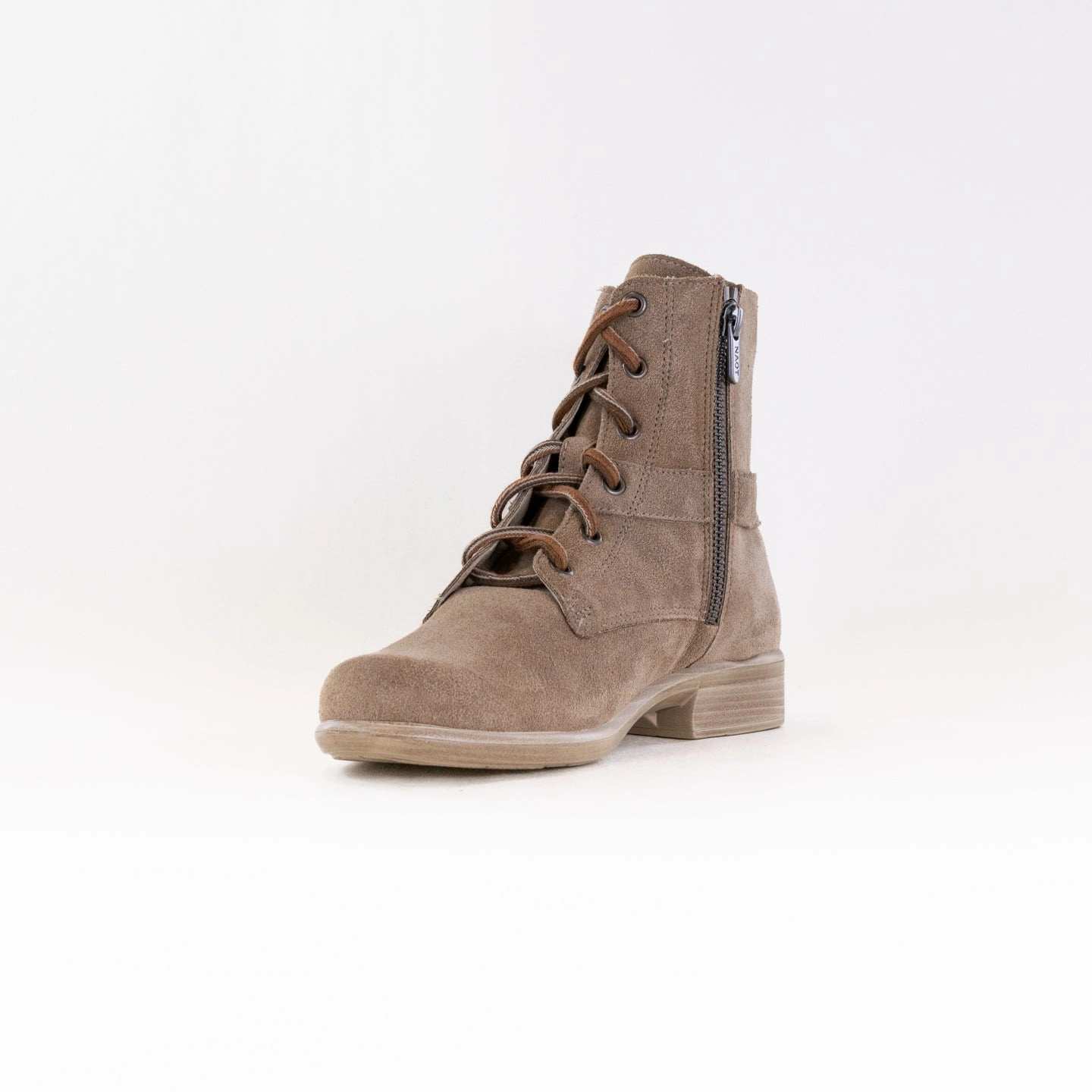 Naot Alize Boot (Women's) - Almond Suede Travel Easy