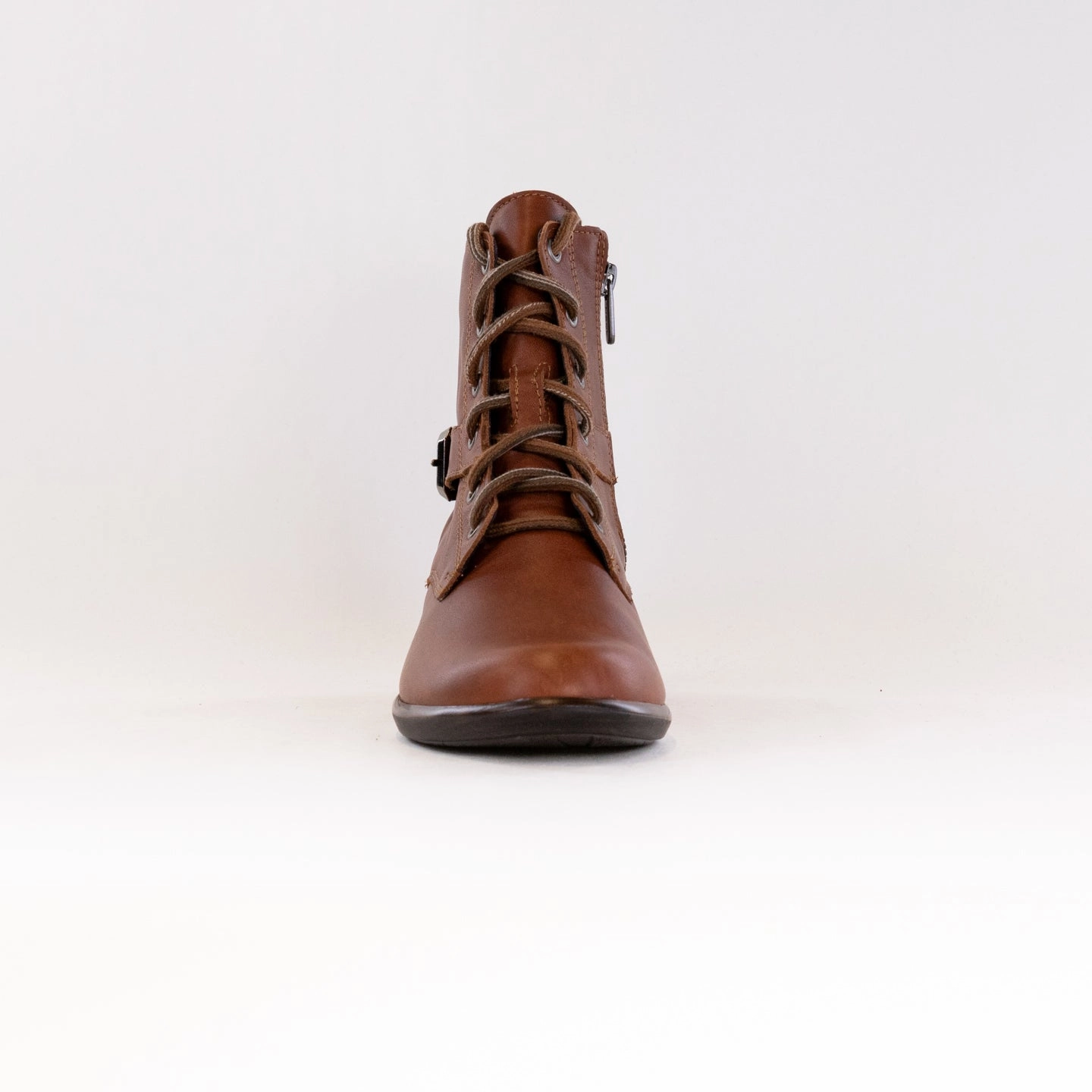 Naot Alize Boot (Women's) - Brown Peanut Leather Biker Tough