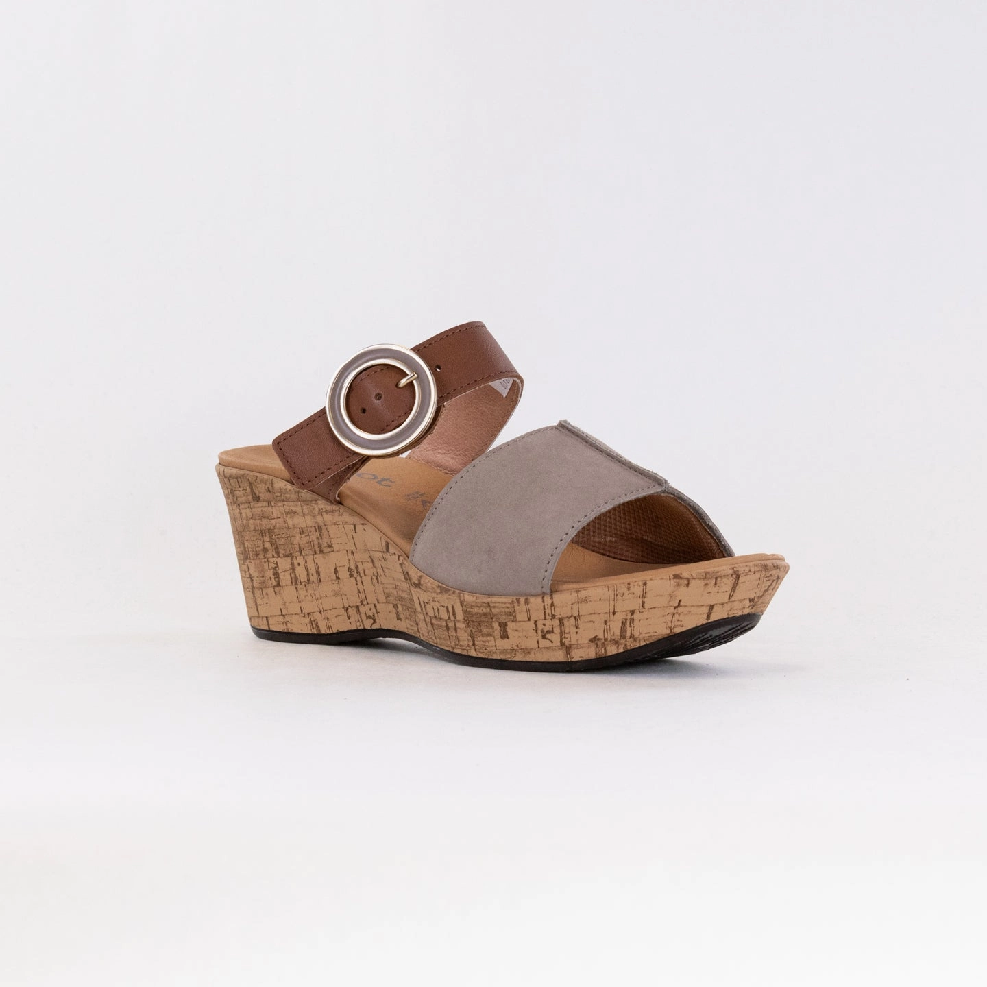 Naot Breezy (Women's) - Stone Nubuck/Caramel Compact Fit