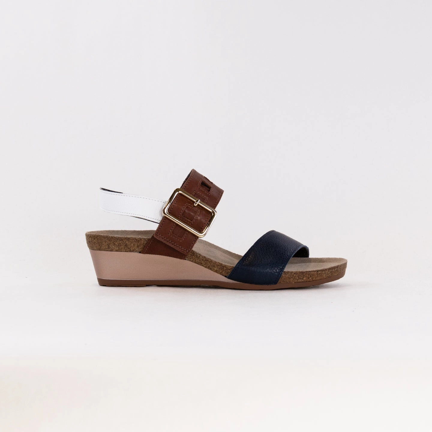 Naot Dynasty (Women's) - Soft Ink/Soft White/Chestnut Summer Ready Shoes