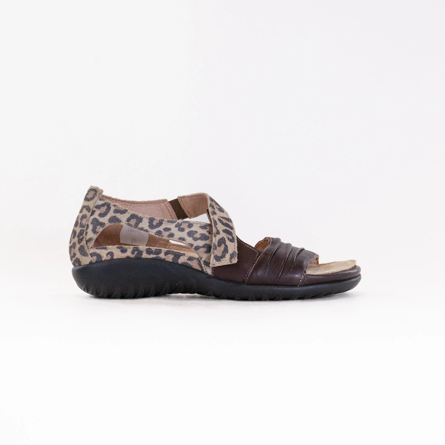 Naot Papaki (Women's) - Soft Brown/Cheetah Suede Travel Light