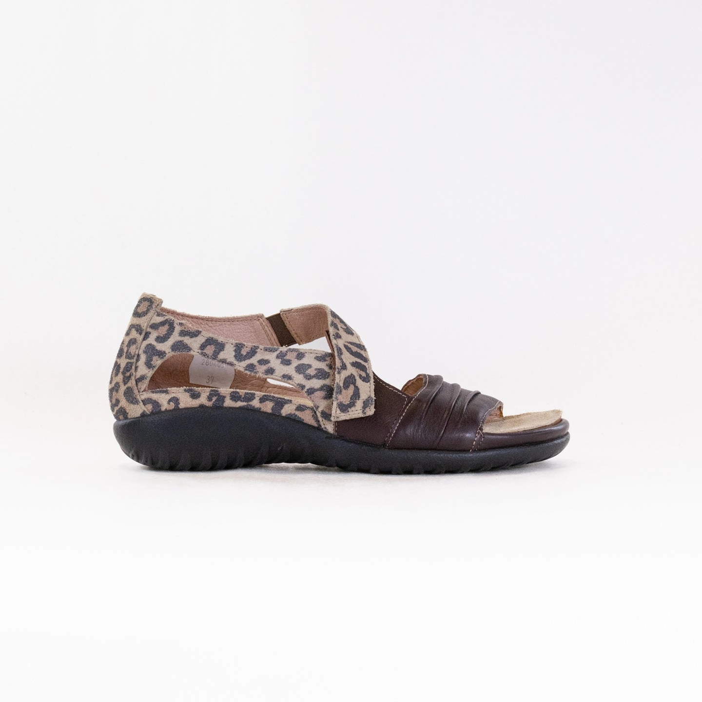 Energy Return Foam Naot Papaki (Women's) - Soft Brown/Cheetah Suede