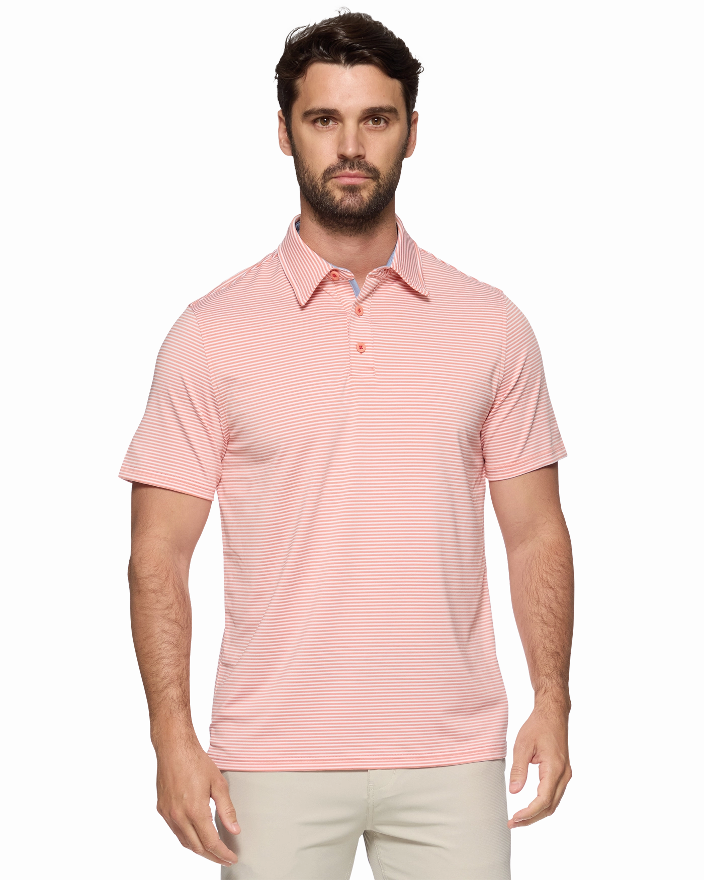 NAPLES PERFORMANCE POLO Matte Surface Texture Casual Look