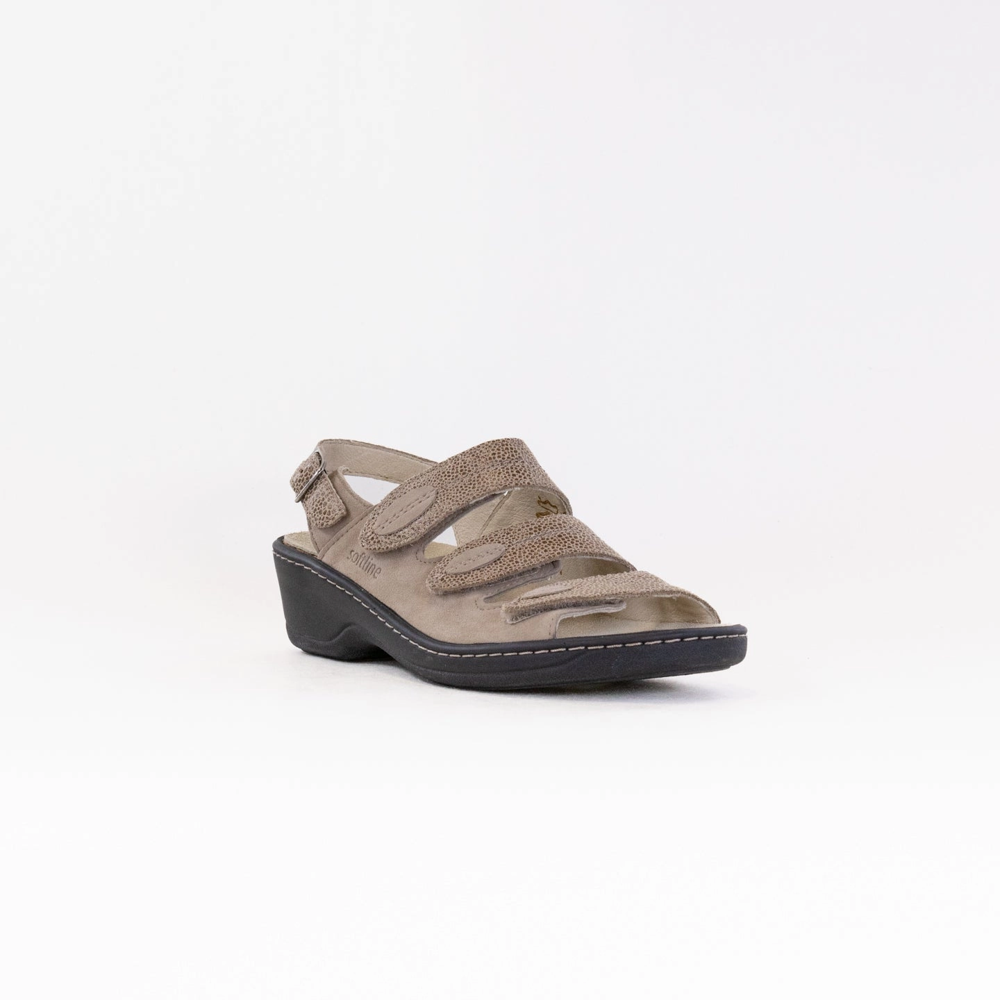 Fidelio Softline Sandal (Women's) - Taupe Print Beach-ready Footwear Breath Arch