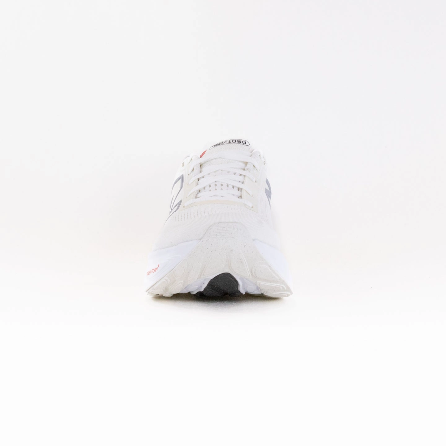 New Balance 1080V14 (Men's) - White with Silver Metallic and Sea Salt Impact Resistant Outsole