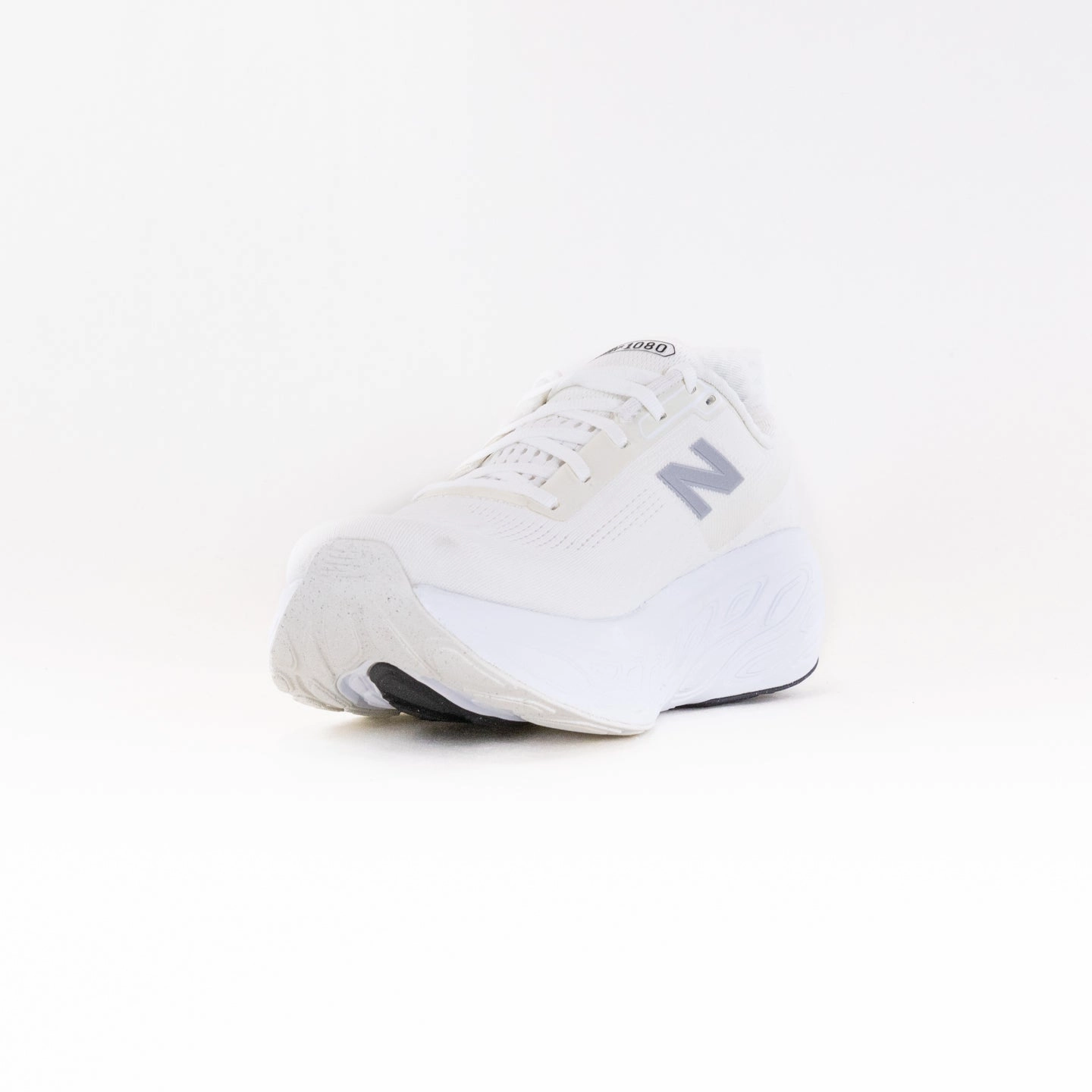 New Balance 1080V14 (Men's) - White with Silver Metallic and Sea Salt Flexible Running Tech