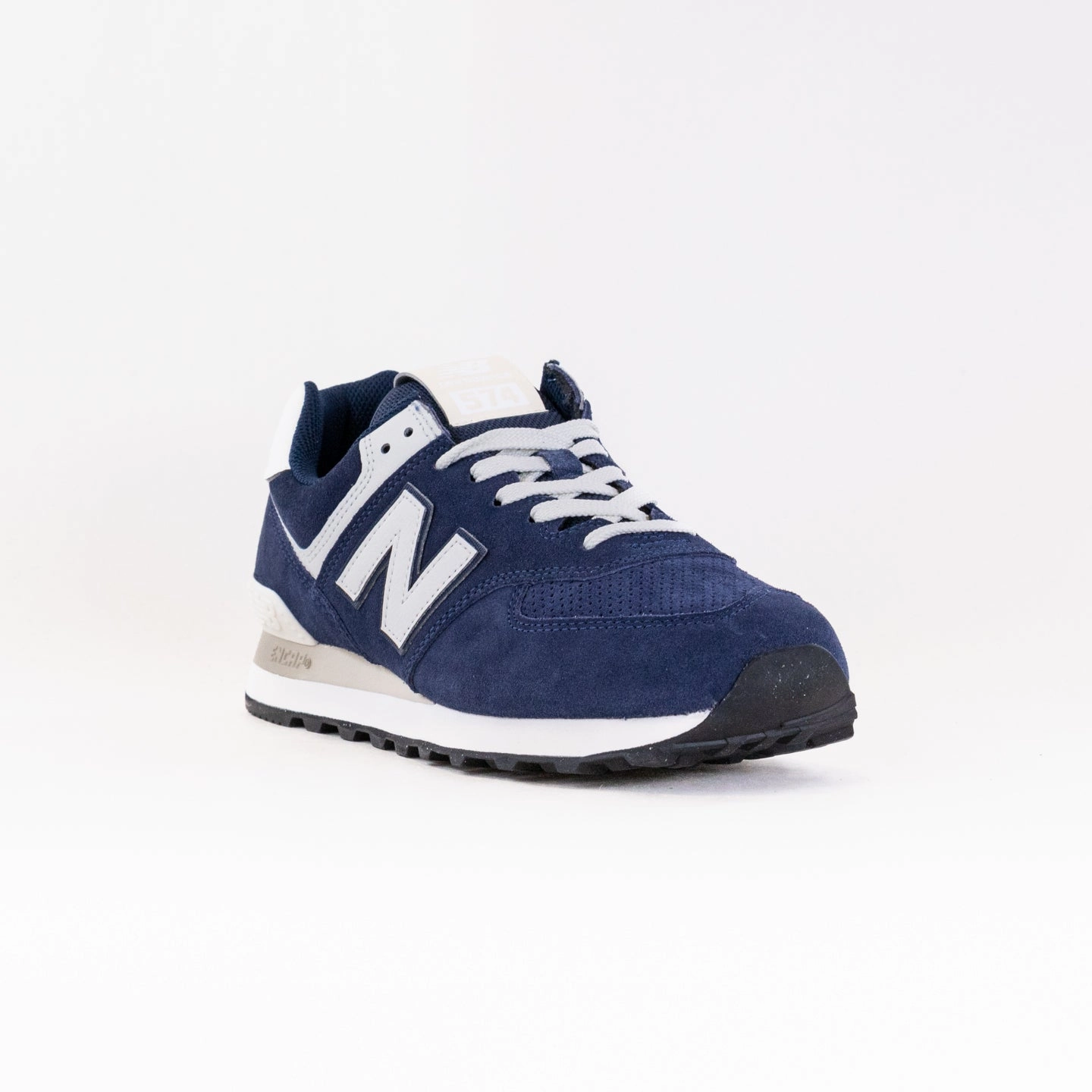 stretchy - upper - feature shoes New Balance 574 (Men's) - Blue/White