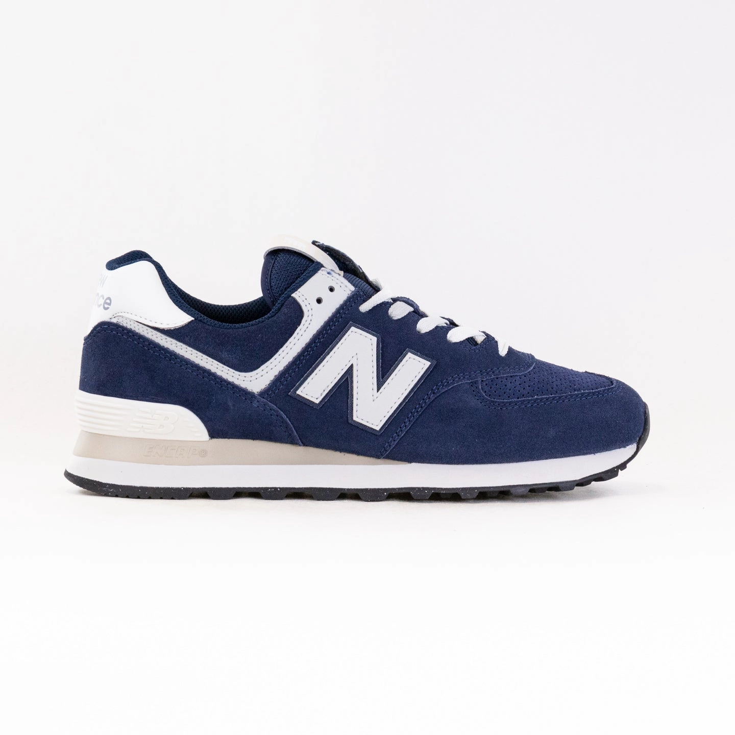 running in the countryside New Balance 574 (Men's) - Blue/White