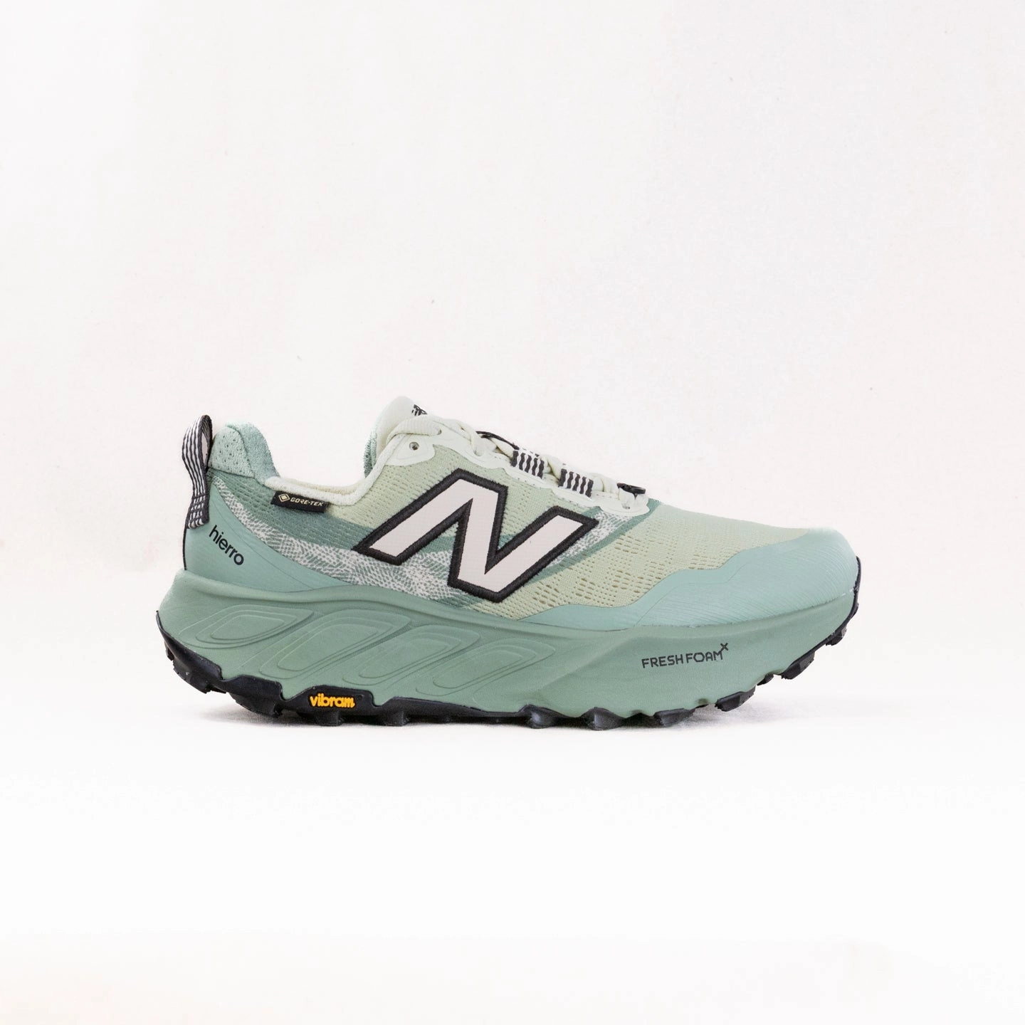 New Balance Fresh Foam X Hierro v6 Gore-Tex (Women's) - Grey Beige footwork