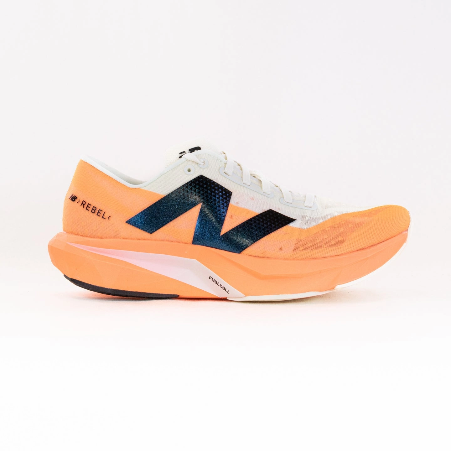 New Balance FuelCell Rebel v4 (Men's) - Orange/Beige Dynamic Response Tech