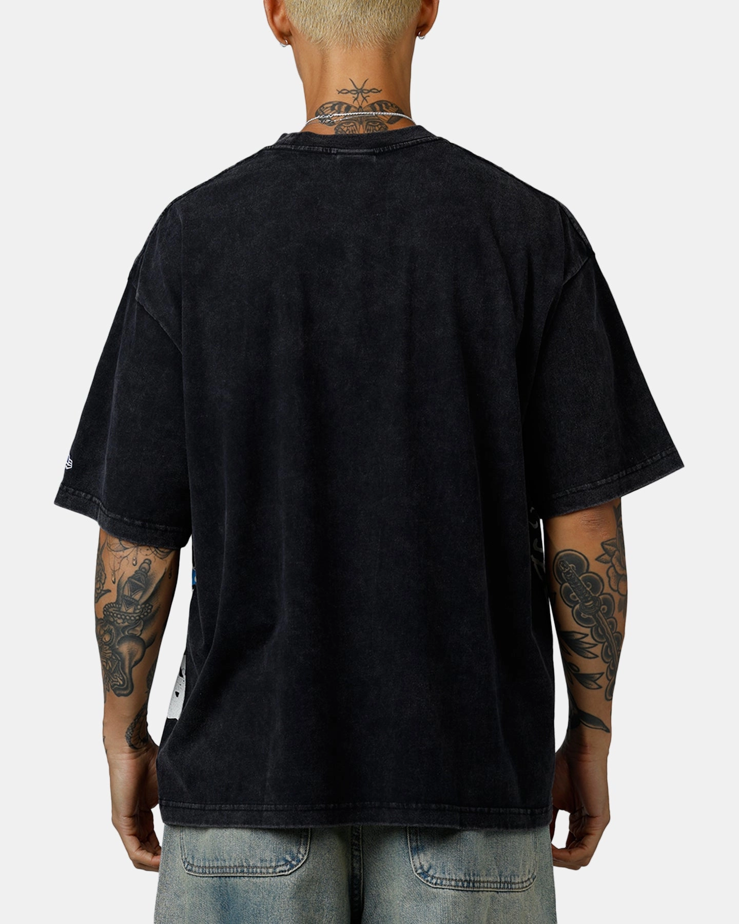 LowMaintenance New Era Detroit Lions Sport Class T-Shirt Washed Black