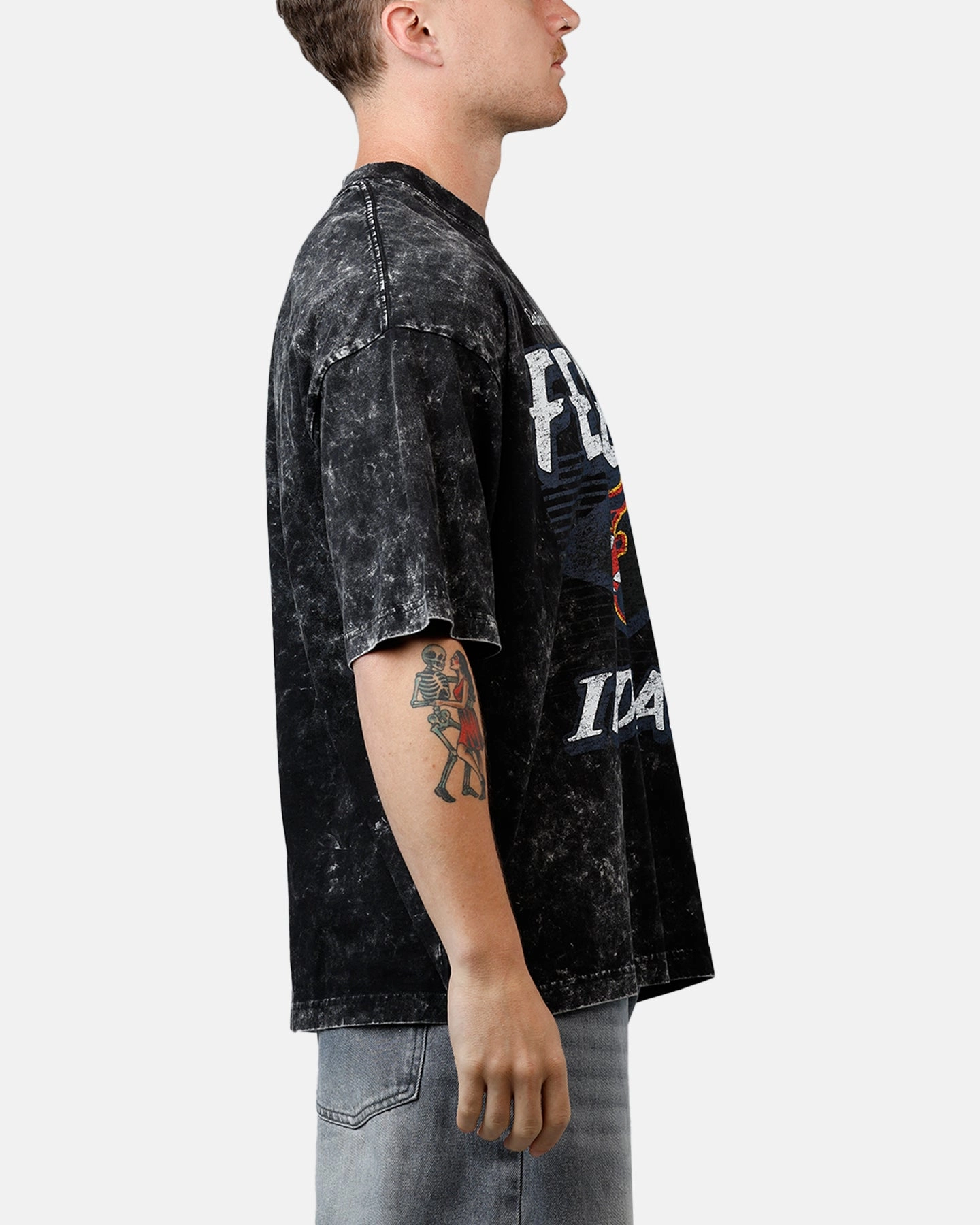 New Era Indiana Fever Boxy Essentials T-Shirt Washed Black Fashionable Tank