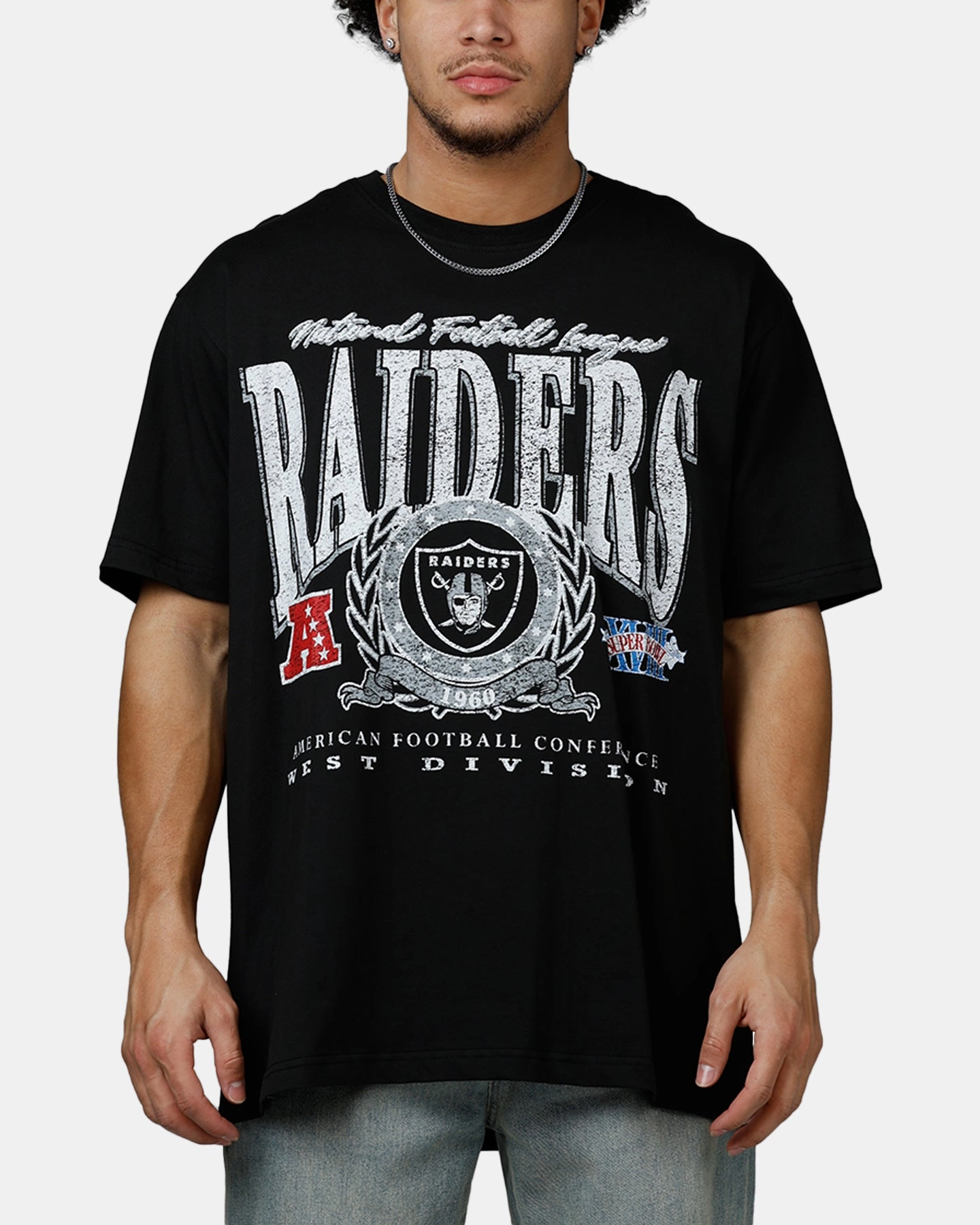 New Era Las Vegas Raiders Essentials Boxy T-Shirt Black Hypoallergenic Textile