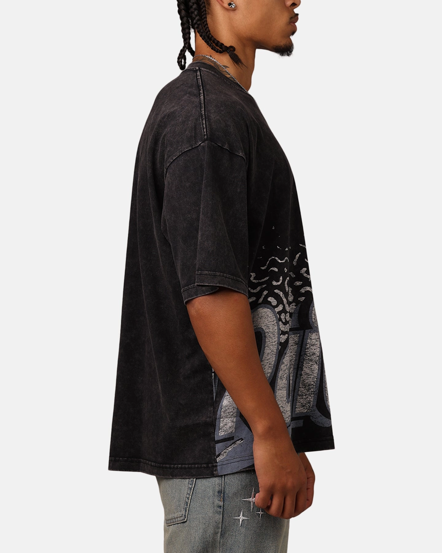 Stay Cool Technology Non Irritating Seam Finish New Era Las Vegas Raiders Sport Class T-Shirt Washed Black