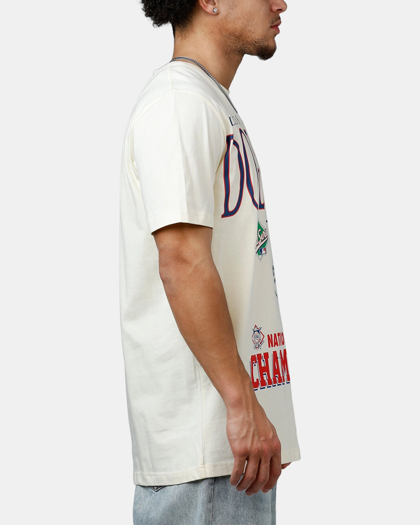 New Era Los Angeles Dodgers 1988 Vintage Champs T-Shirt White Stretch Technology NonRestrictiveSilhouette