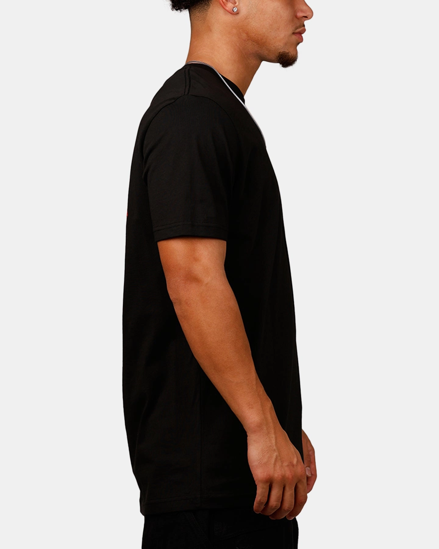 New Era Los Angeles Dodgers Rose T-Shirt Black/Red AntiPillingFinish Tagless Comfort