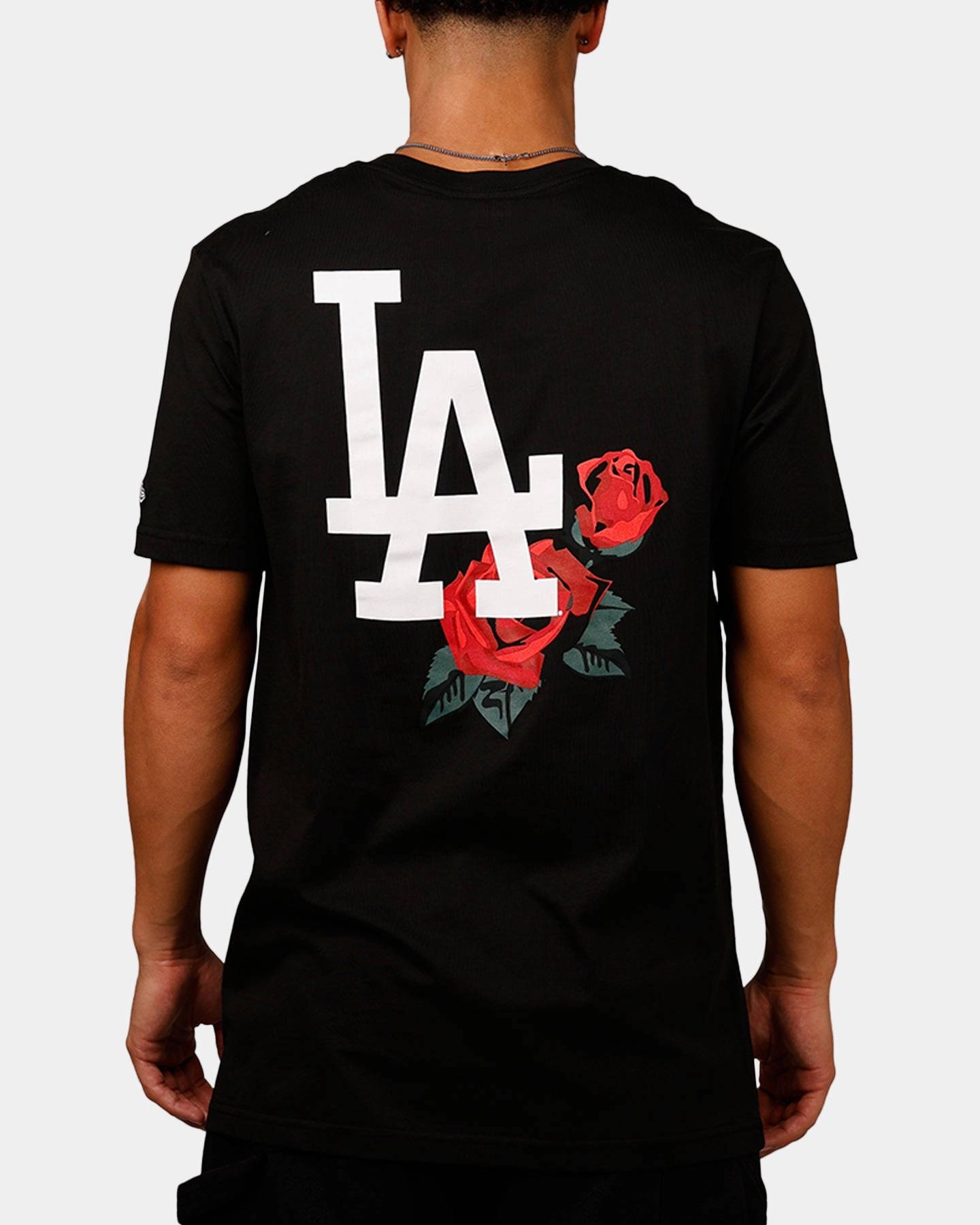 New Era Los Angeles Dodgers Rose T-Shirt Black/Red Anti Static Treatment MinimalistCut