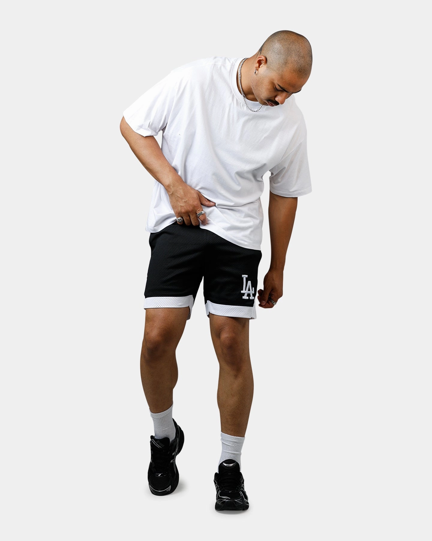 Quick Comfort Design New Era Los Angeles Dodgers Sport Class Shorts Black/White