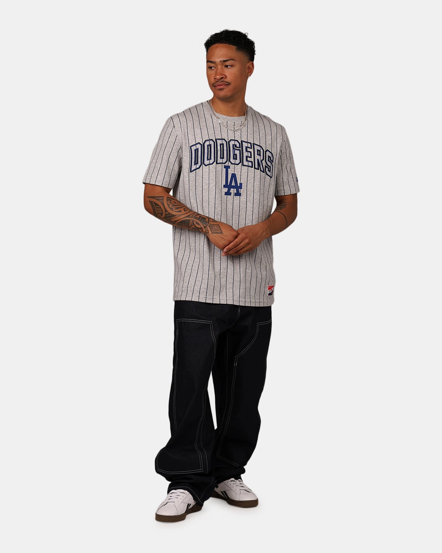 New Era Los Angeles Dodgers T-Shirt Grey HeatPressedLogos