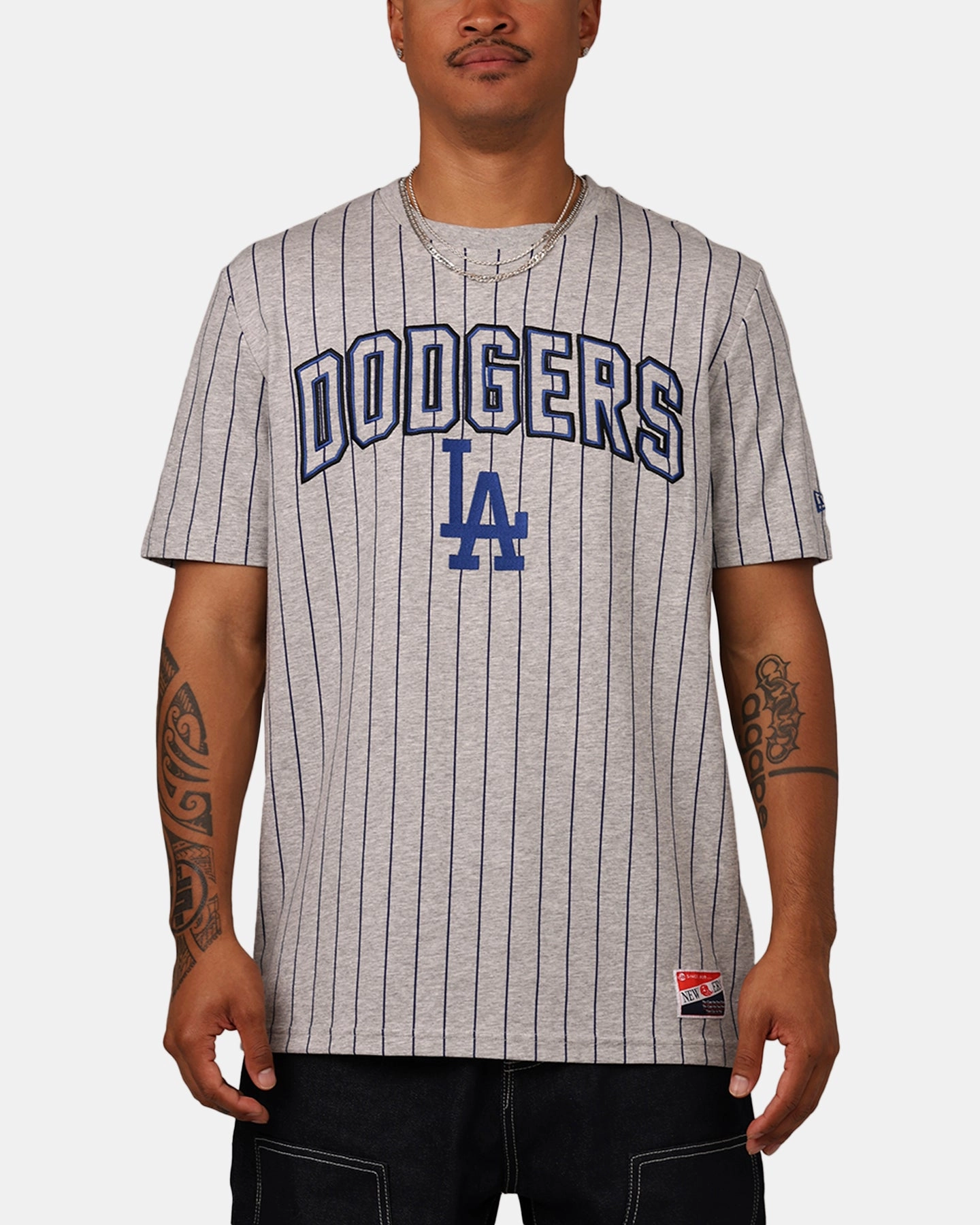 Ethical production Tear Resistant Weave New Era Los Angeles Dodgers T-Shirt Grey