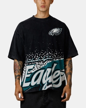 Anti Odor Treatment New Era Philadelphia Eagles Sport Class T-Shirt Washed Black