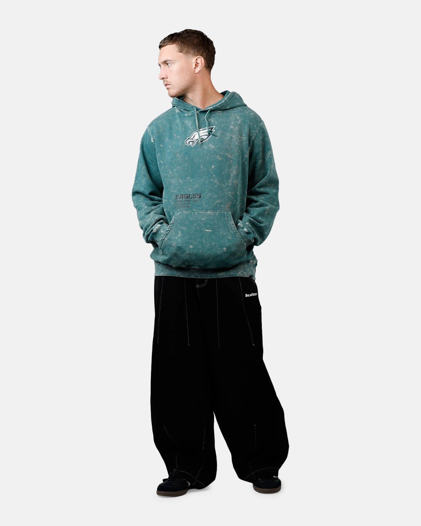 New Era Philadelphia Eagles Sport Night Hoodie Official Team Color Flexible Knit Blend ComfortStretchFit