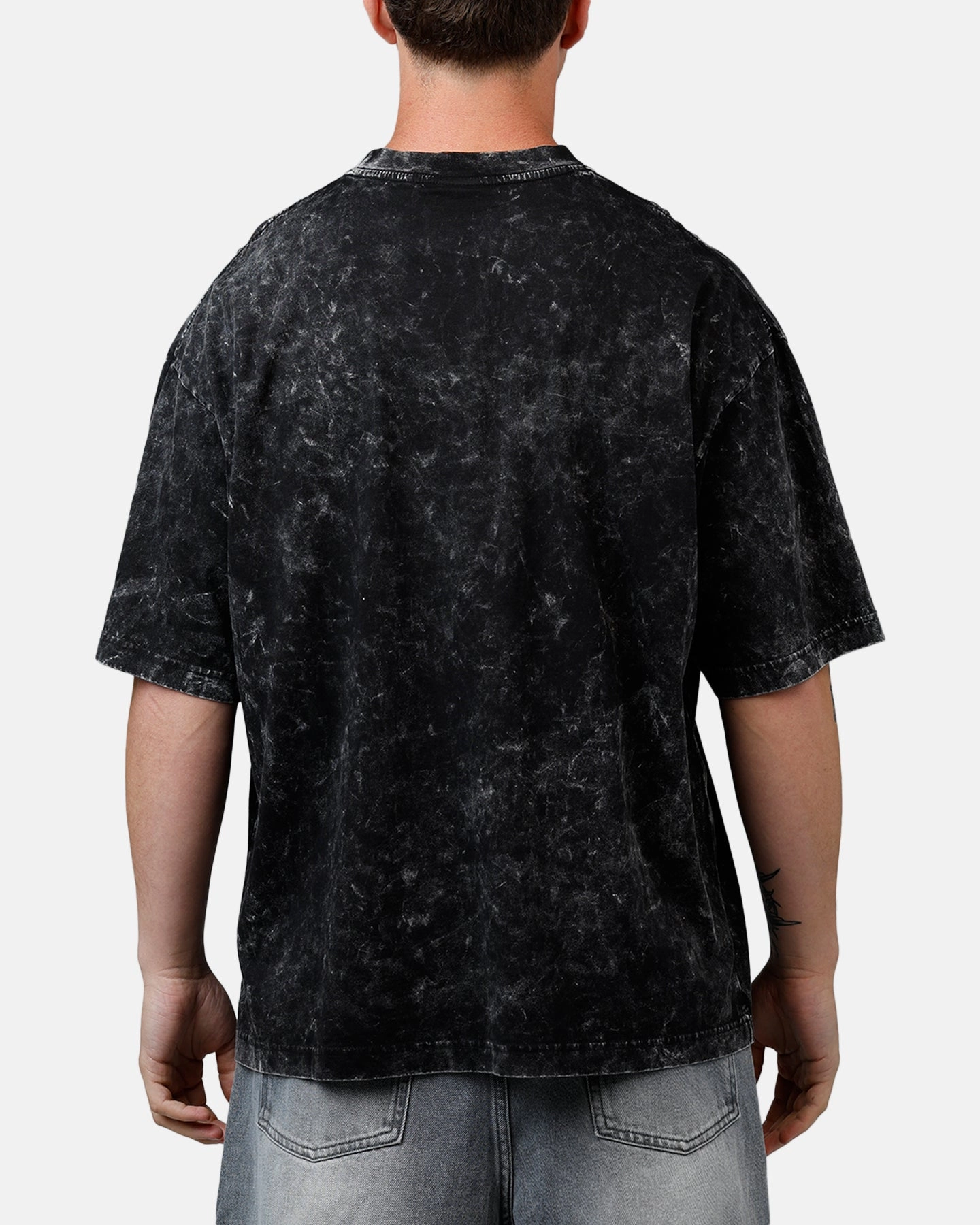 New Era San Francisco 49ers Boxy Essentials T-Shirt Washed Black Breathable3DKnit Friction Resistant Shoulder