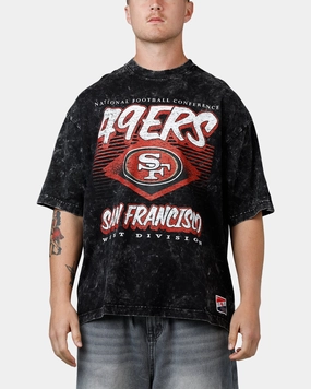 LightweightWeave New Era San Francisco 49ers Boxy Essentials T-Shirt Washed Black