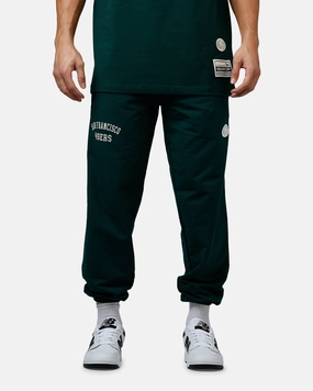 New Era San Francisco 49ers Logo Select Sweat Pants Dark Green Linen blend