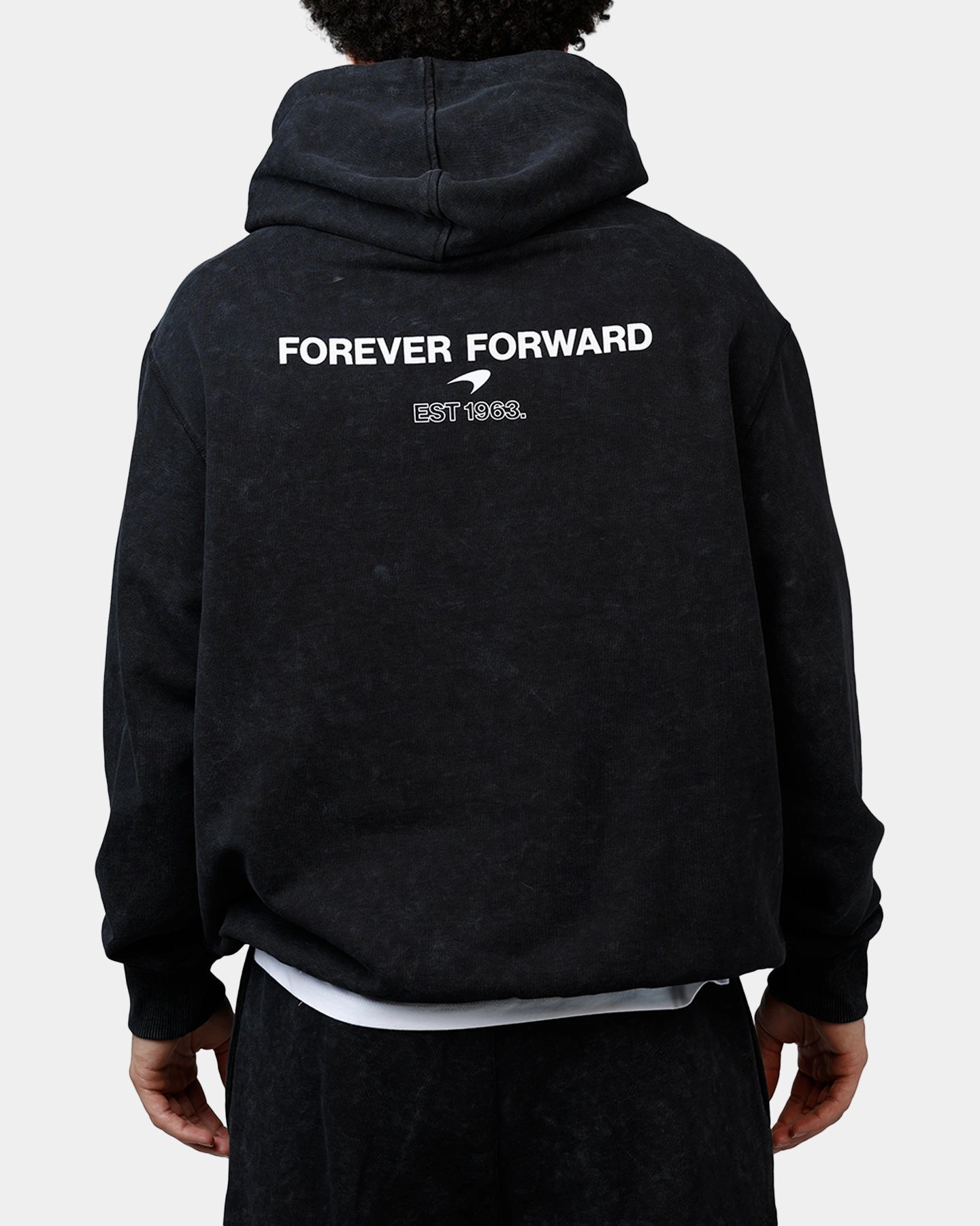 New Era X Mclaren Hoodie Black TumbleDryFriendlyMaterial
