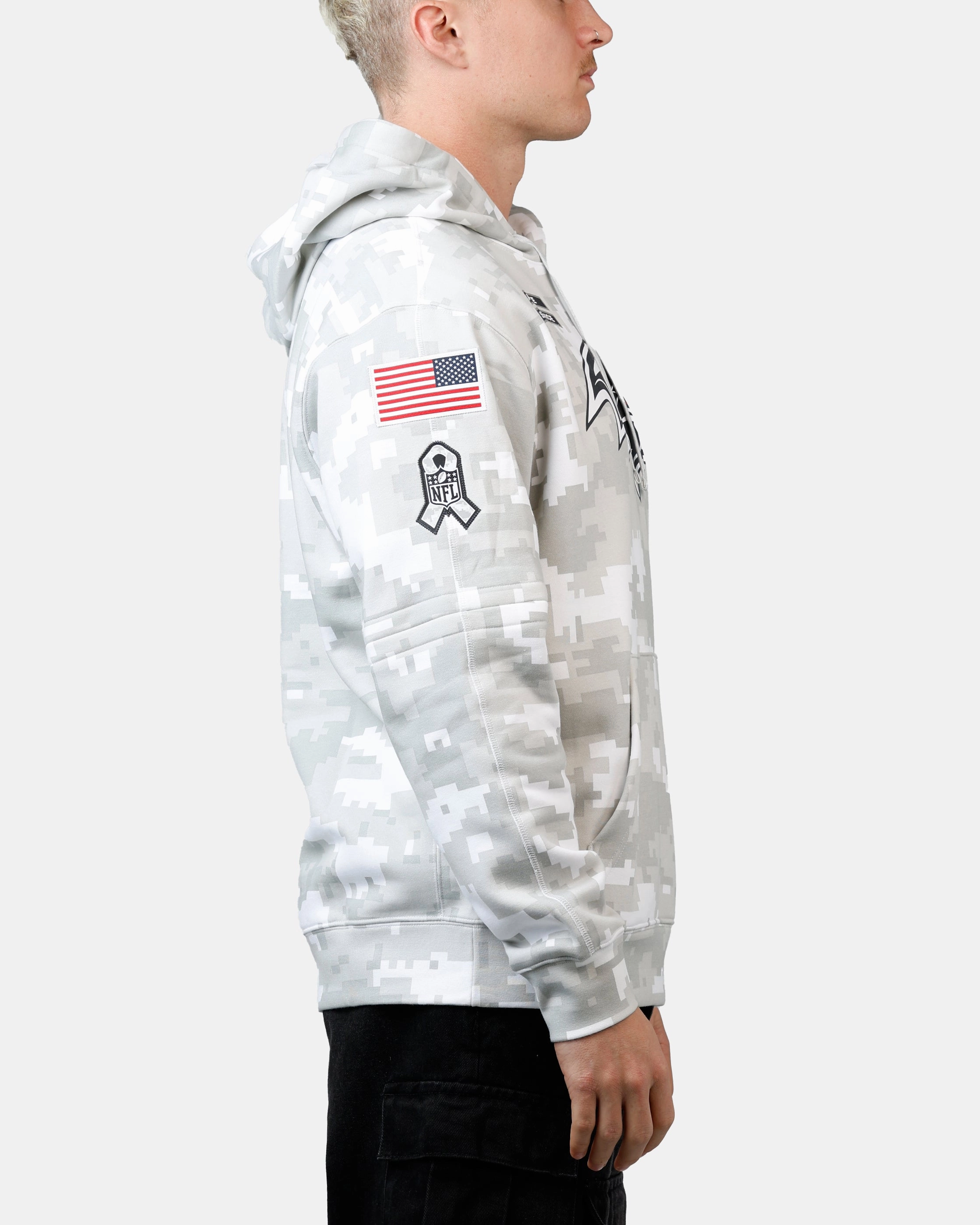 Nike Baltimore Ravens Salute to Service Hoodie Camouflage Heat Regulating Fabric