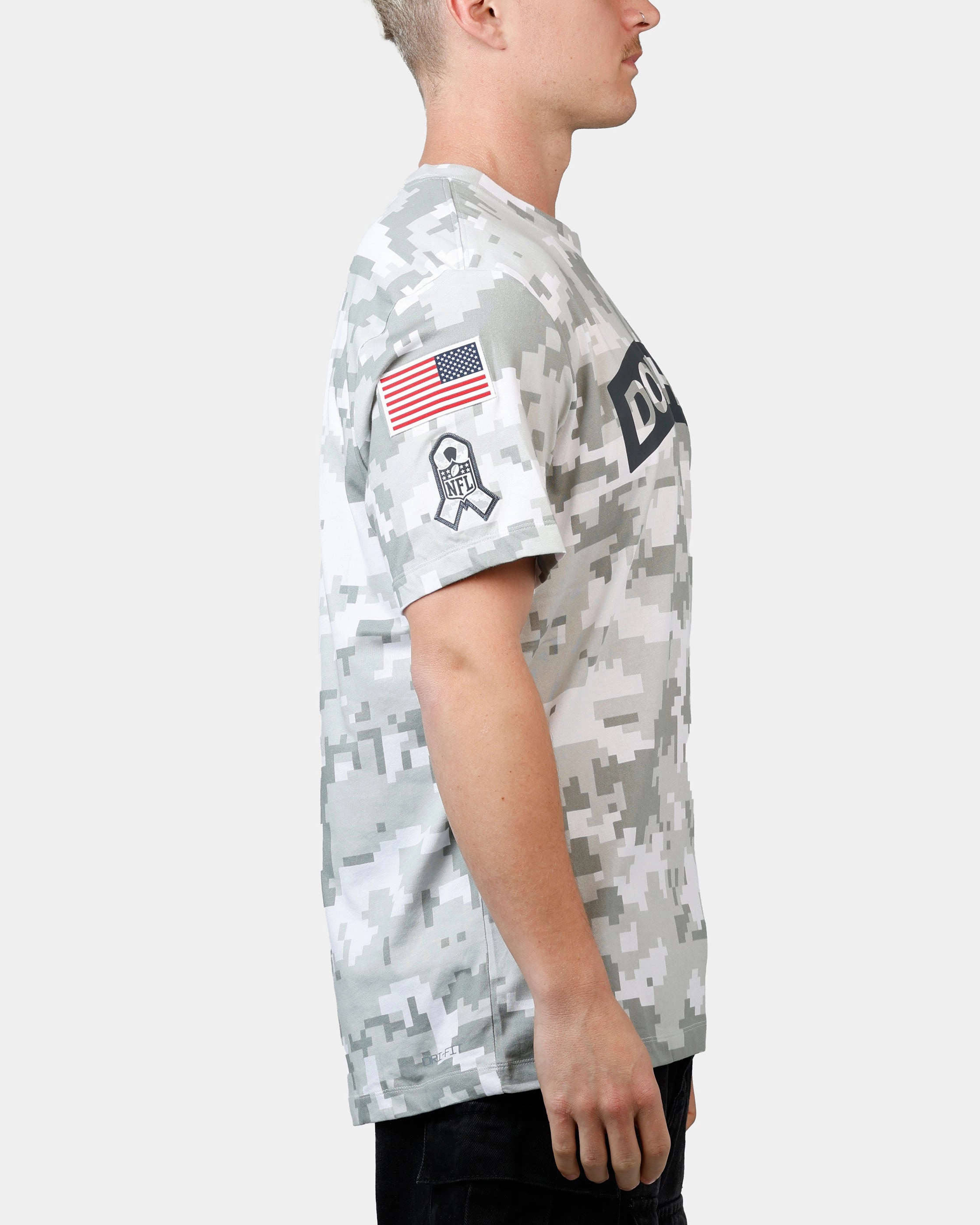 Nike Miami Dolphins Salute to Service T-Shirt Camouflage MultiPanelConstruction SlimFit