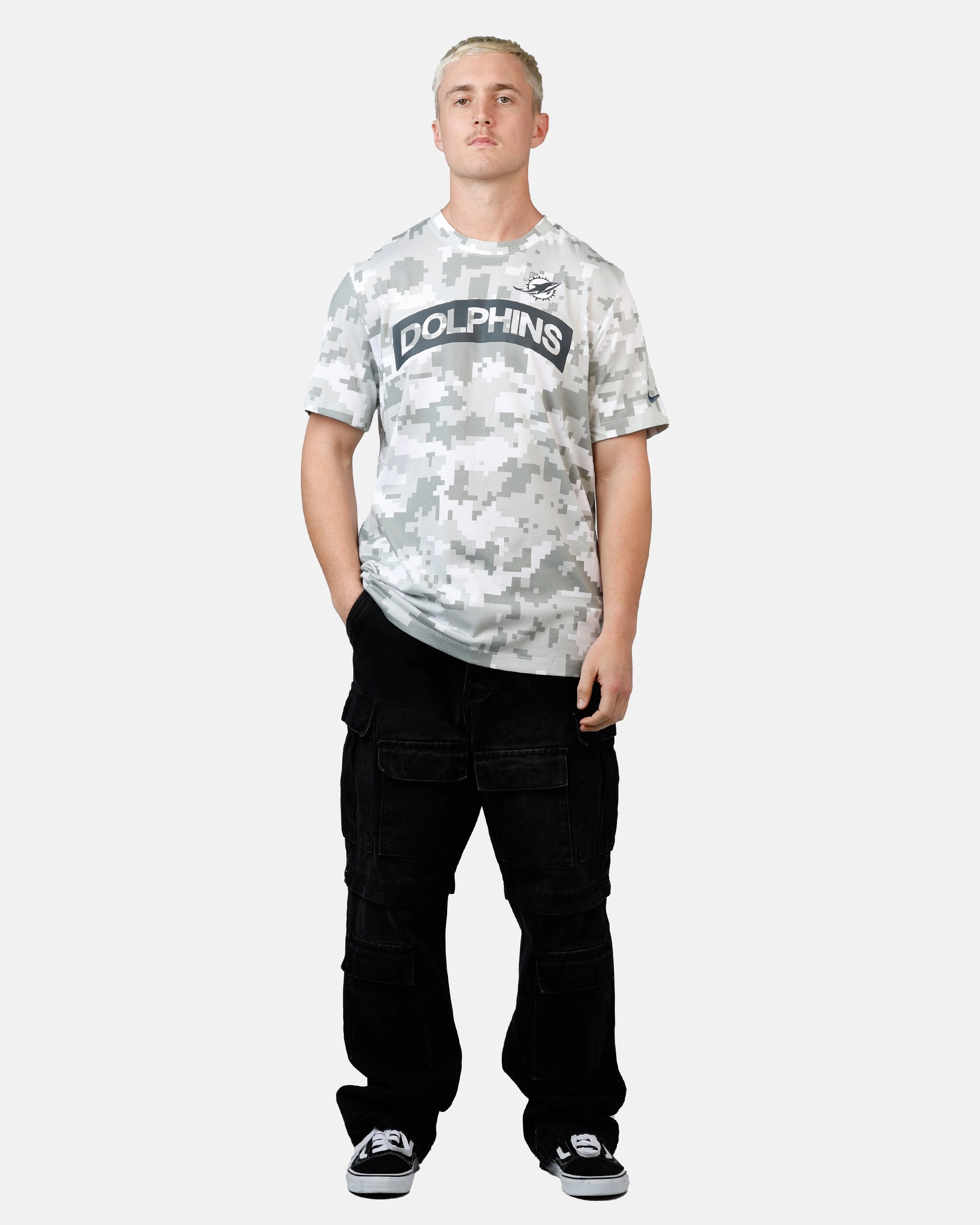 SolarReflectiveFinish Nike Miami Dolphins Salute to Service T-Shirt Camouflage