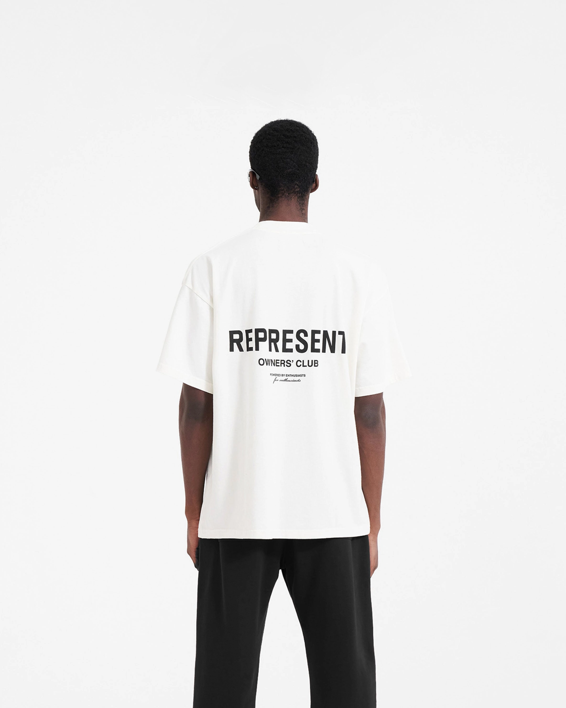 Denim finish Sporty Appeal Represent Owners Club Sweatpant - Black