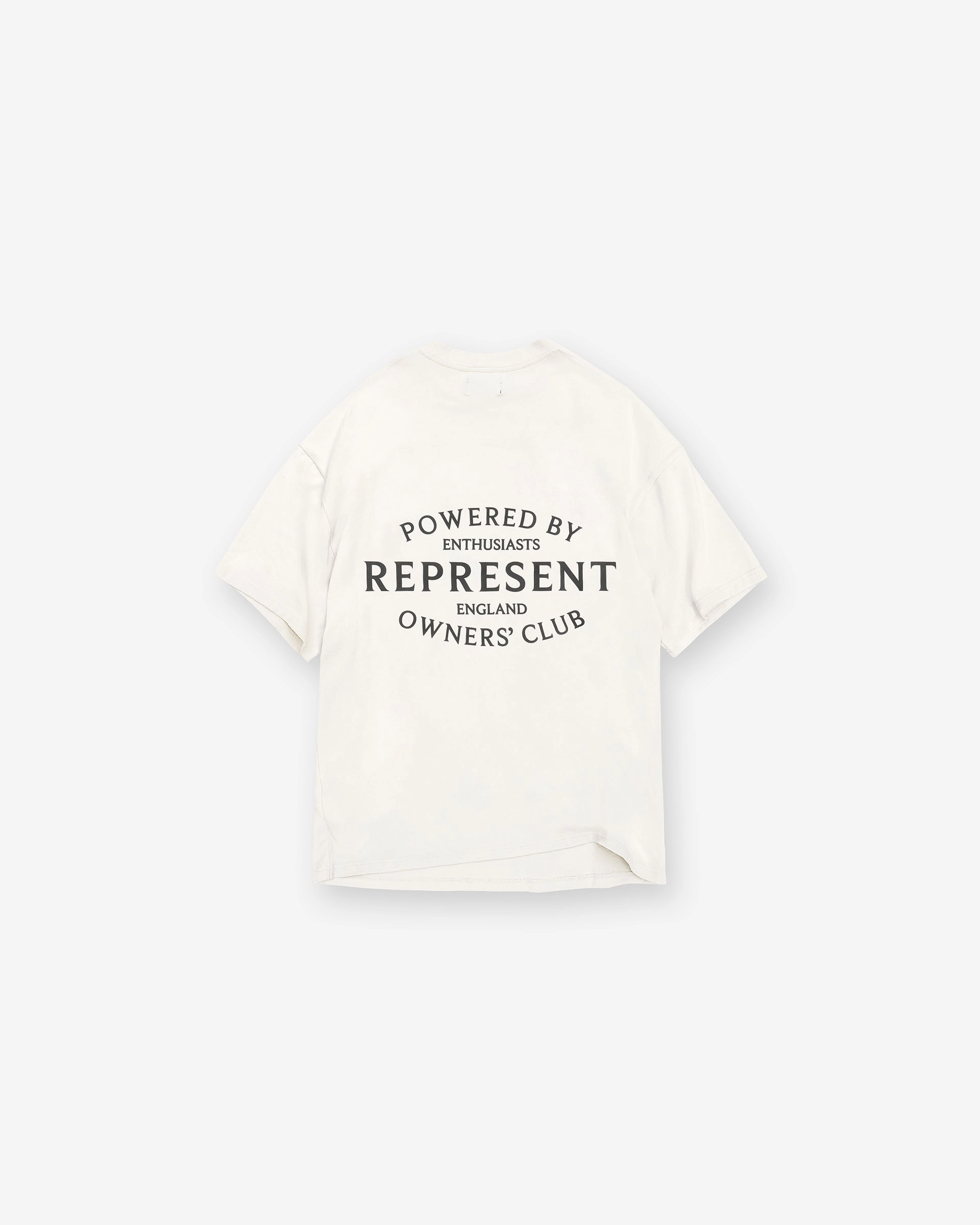 Represent Owners Club Stamp T-Shirt - Flat White Casual Flex