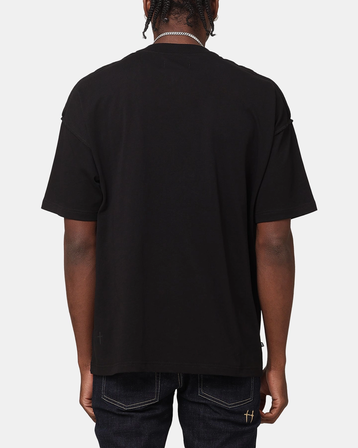 Quick Release Fasteners Saint Morta Outlaw Xweave Boxy T-Shirt Black