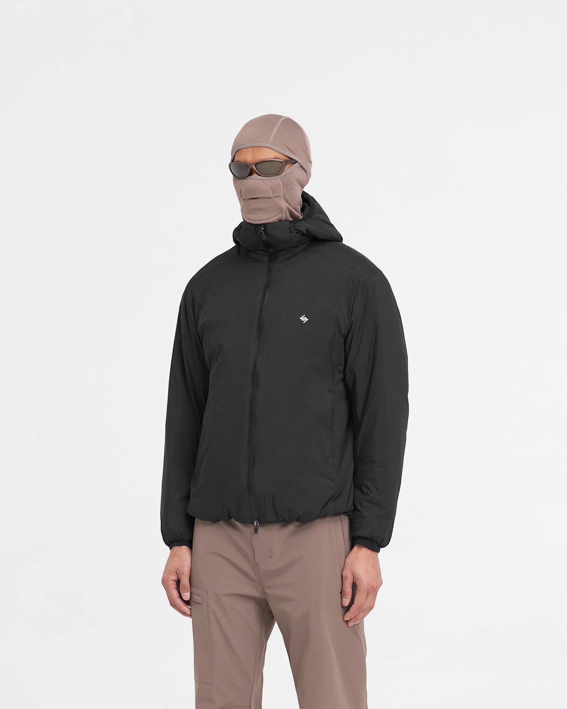 WaterResistantFabric Relaxed Fit Structure Team 247 Insulated Jacket - Black